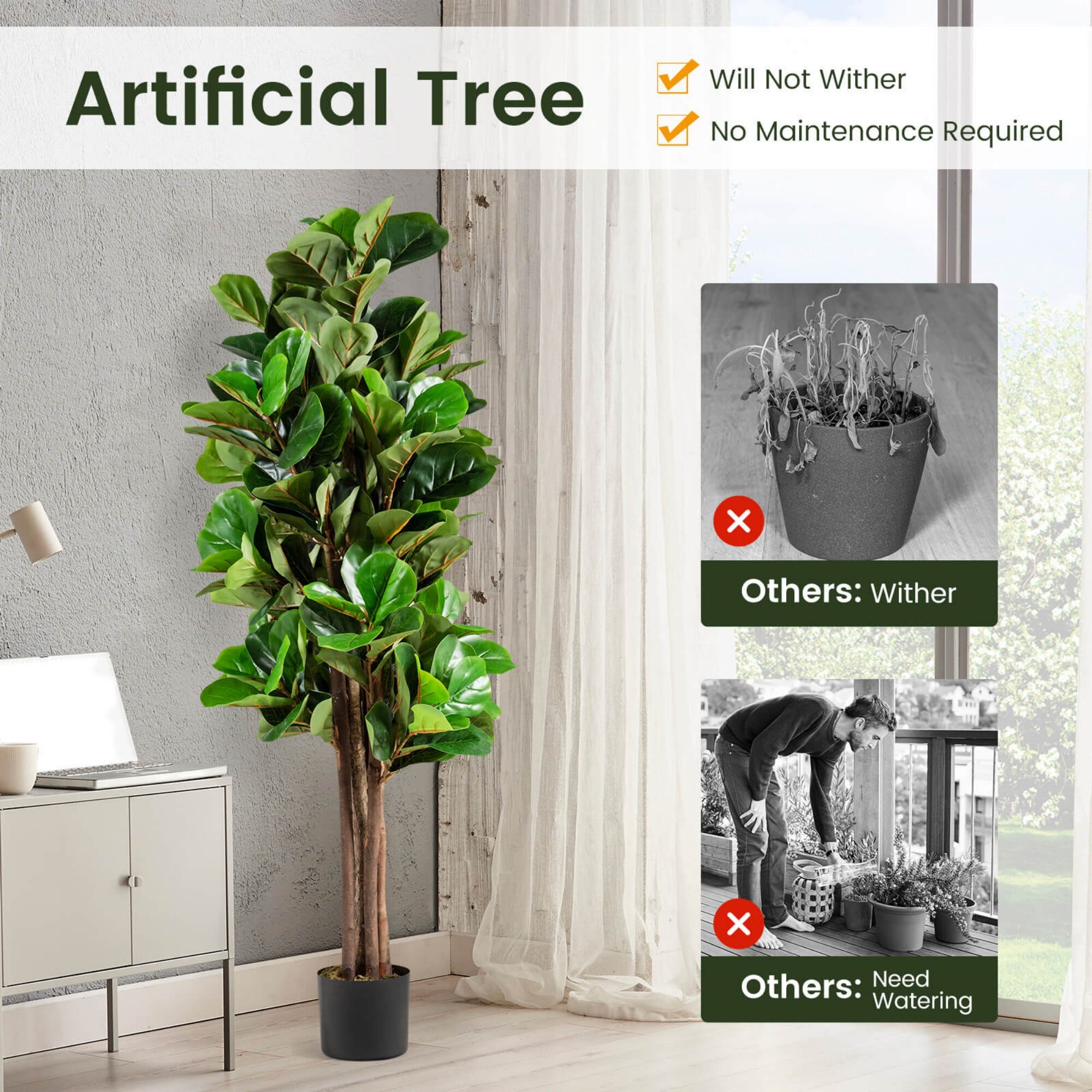 Poinic CWZH66029 Artificial-Plants-Trees - View #5