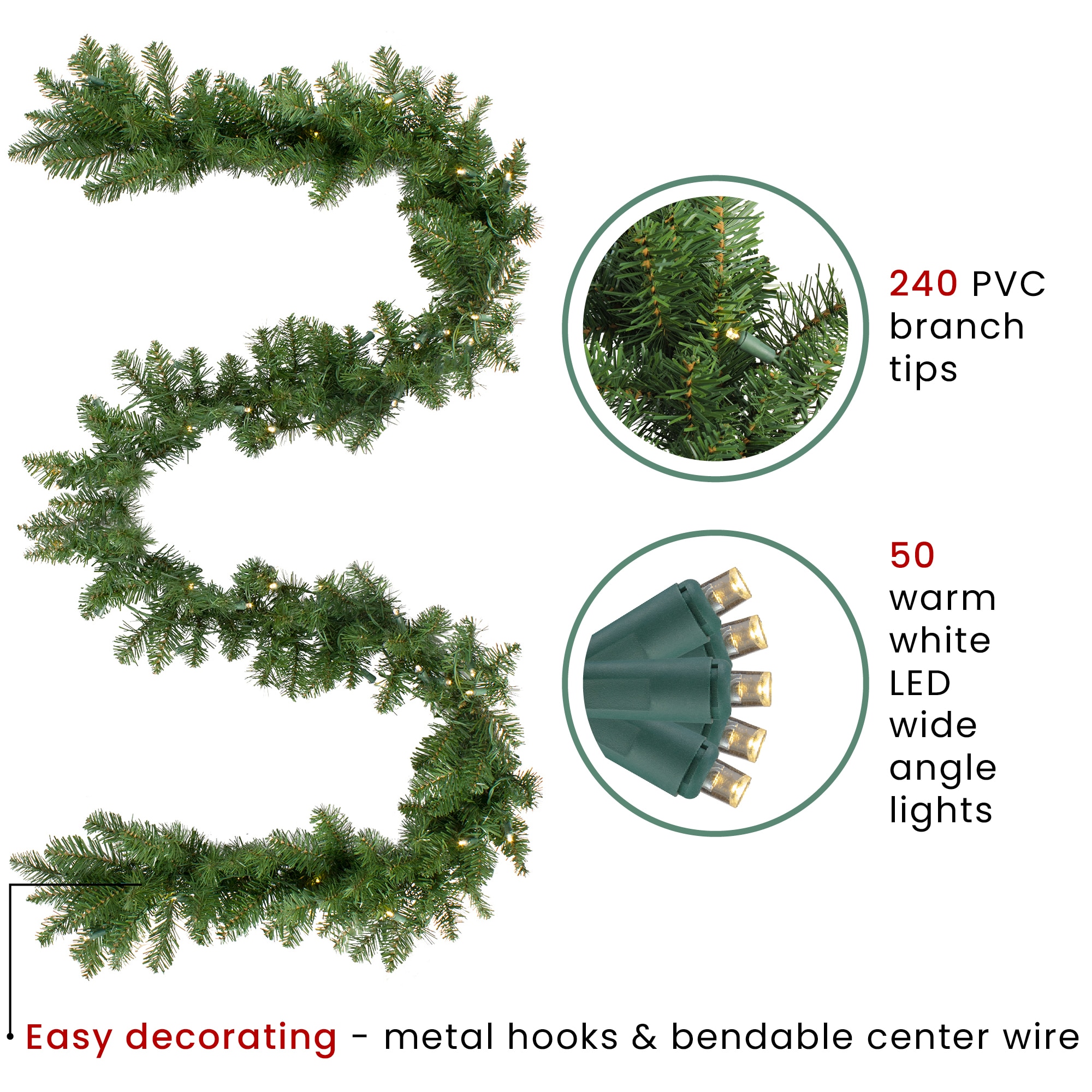 Northlight 32266455 Artificial-Christmas-Garland - View #7