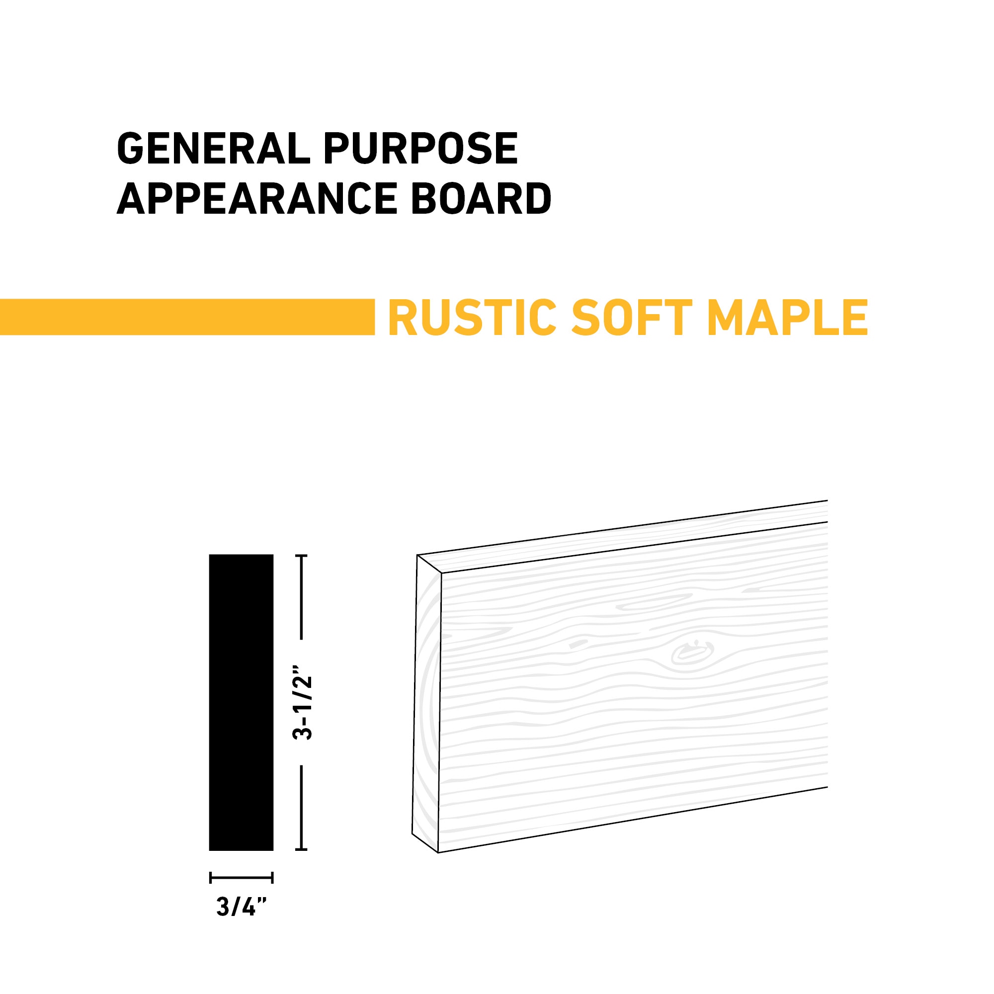 Ornamental Mouldings BRDRUS 1X4X2SMAP Appearance-Boards - View #2