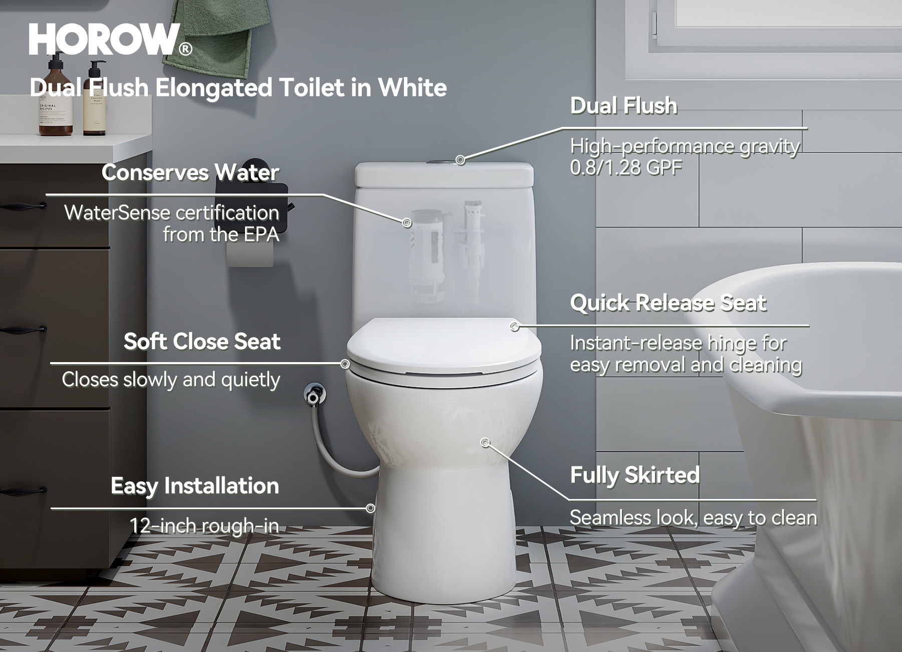 HOROW HR-0037 toilets - View #2
