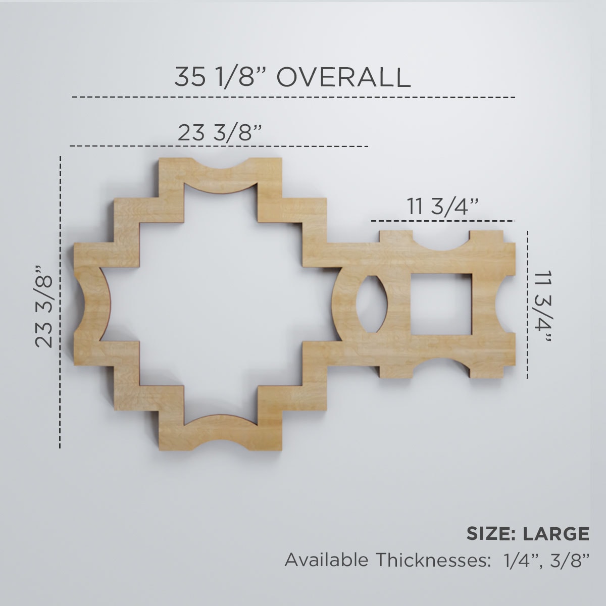 Ekena Millwork WALW24X24X0250CRVAL Wall-Panels - View #2