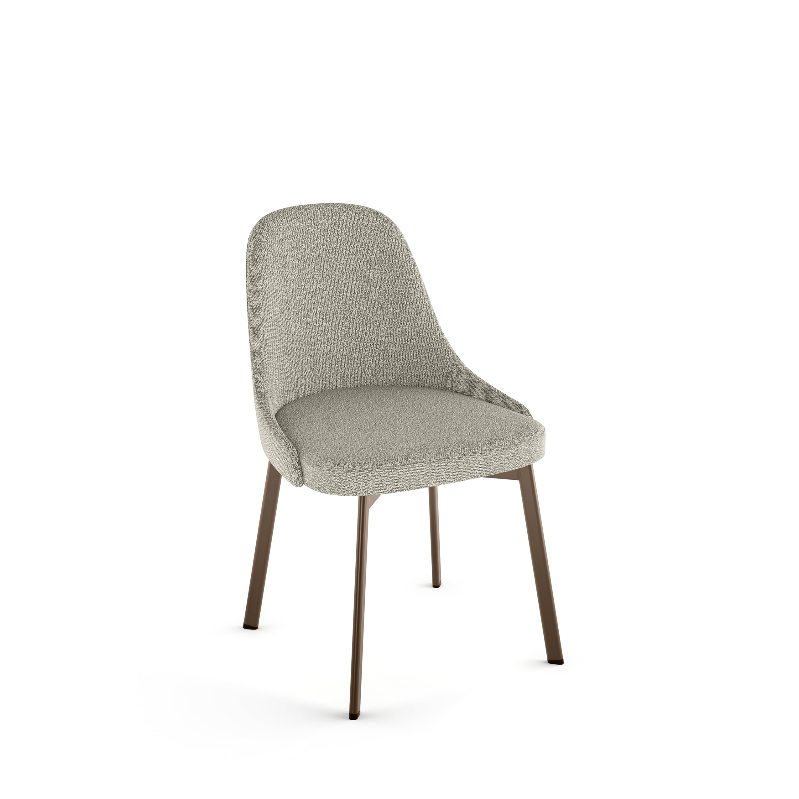 Amisco 34543-WE/1B69JTF4 Harper Contemporary/Modern Polyester/Polyester Blend Upholstered Dining Side Chair (Metal Frame)