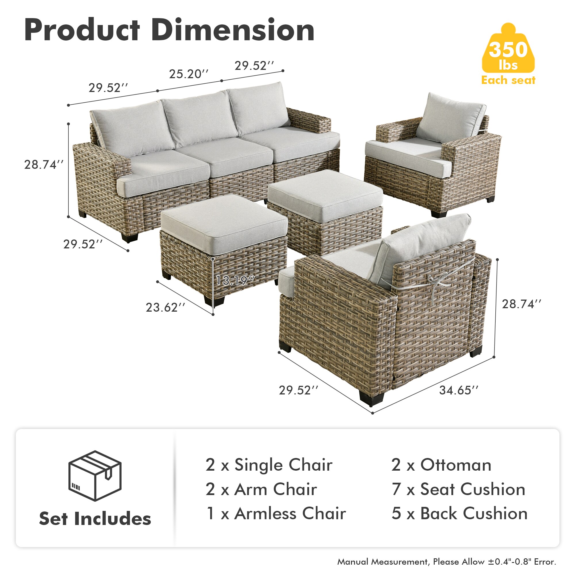 XIZZI XITBS4053 Patio-Conversation-Sets - View #7