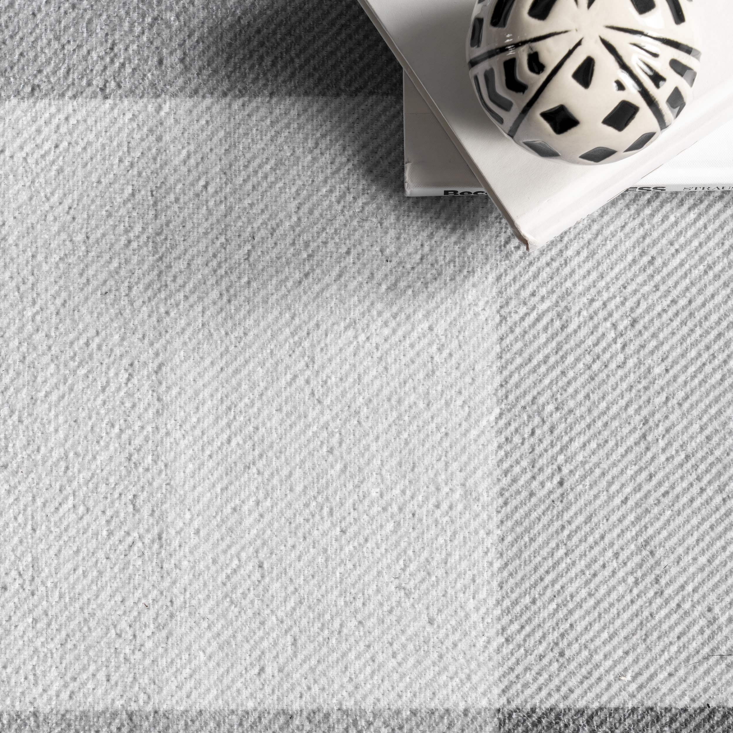 Gray Buffalo Plaid Washable Rectangular Area Rug