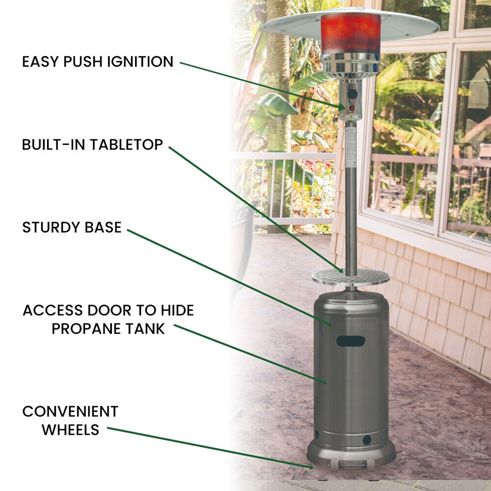 Hanover HAN003SS-CV Outdoor-Gas-Patio-Heaters - View #3