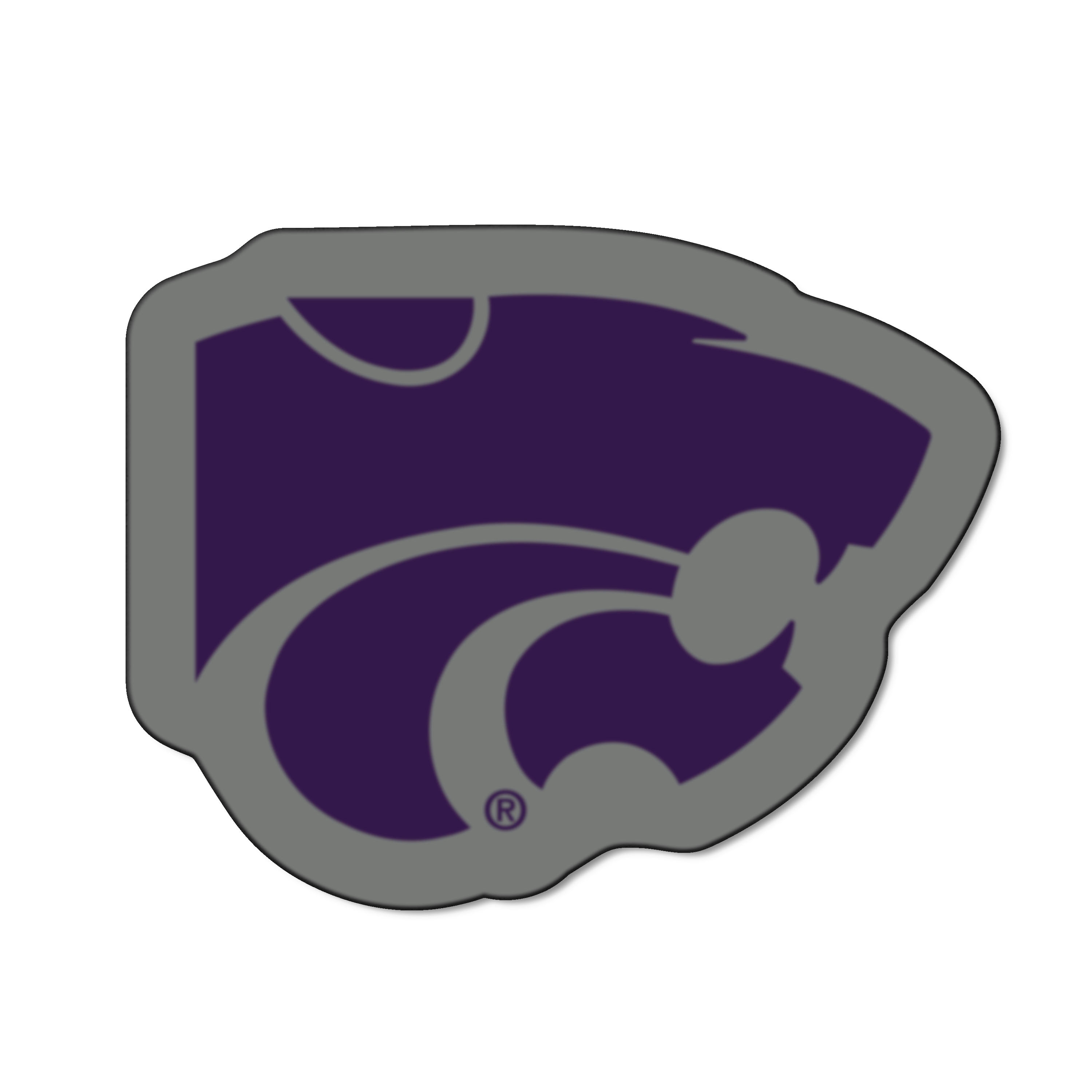 FANMATS 8321 NCAA Mascot Mat 3 x 3 (ft) Tufted Nylon Purple Irregular Indoor Area rug