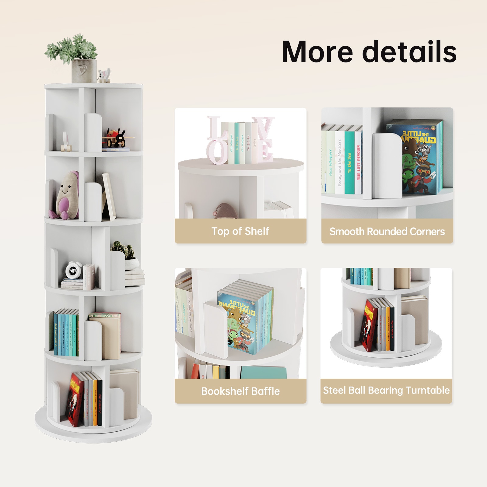 AOXUN LB05033BR bookcases - View #3