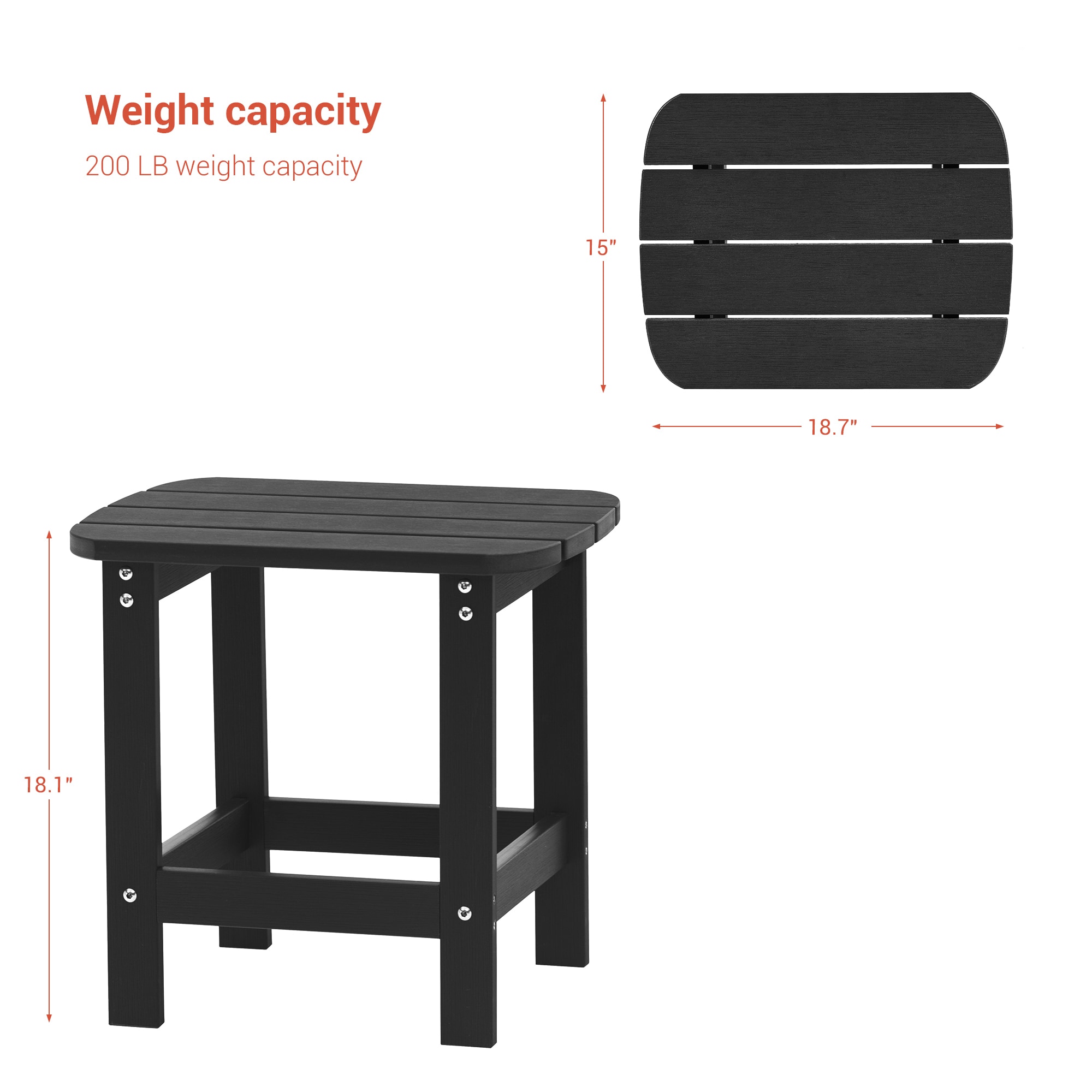 ACEGOSES LW-ETA-E17BK Patio-Tables - View #5