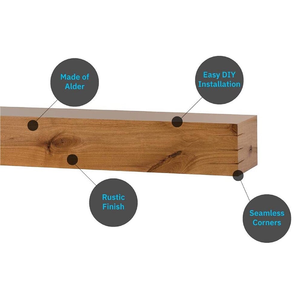 Mantels Direct WALLACE-72-CP Mantel-Shelves - View #5