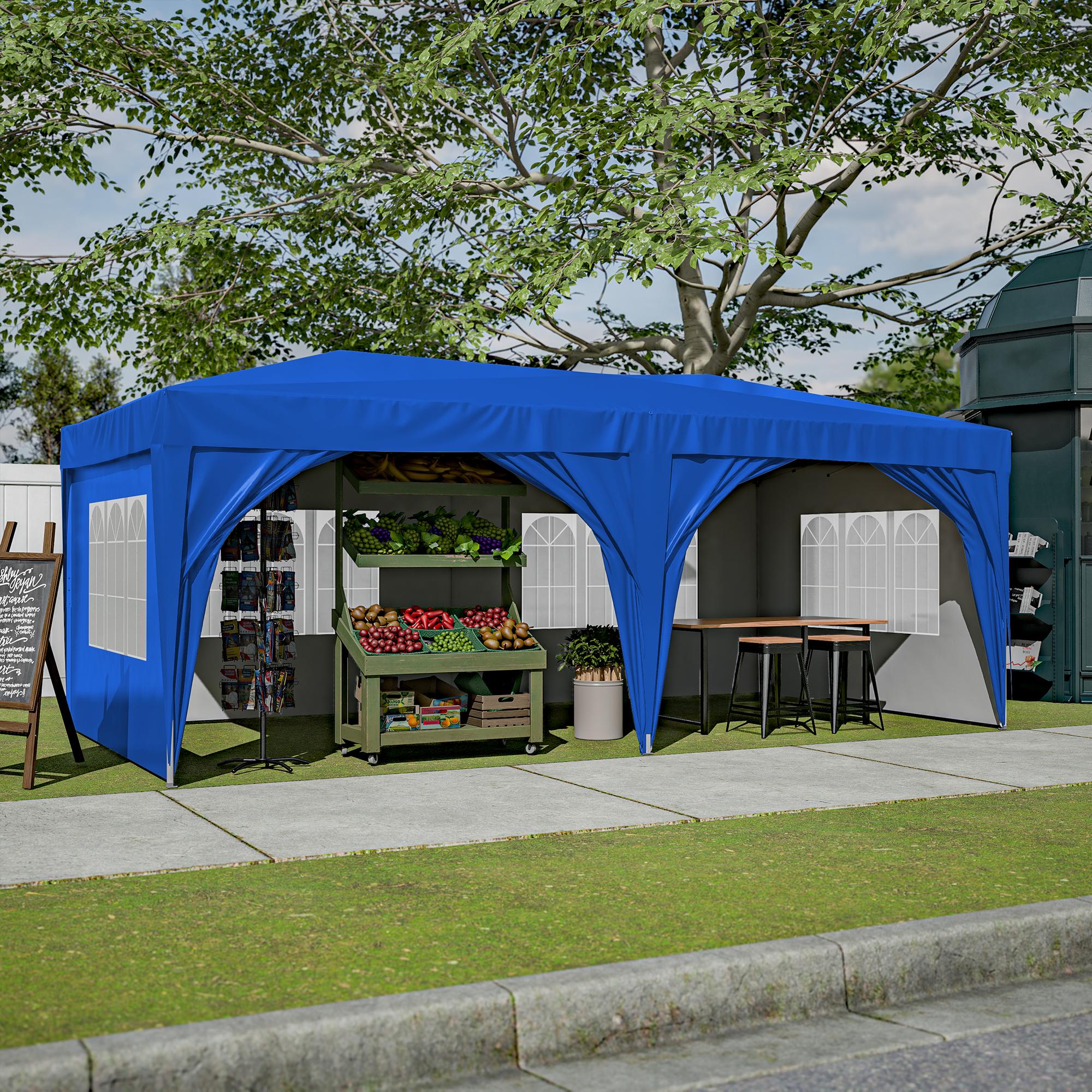 Bayfeve BF-51707-CNP 20-Feet x 10-Feet Rectangle Blue Pop-up canopy