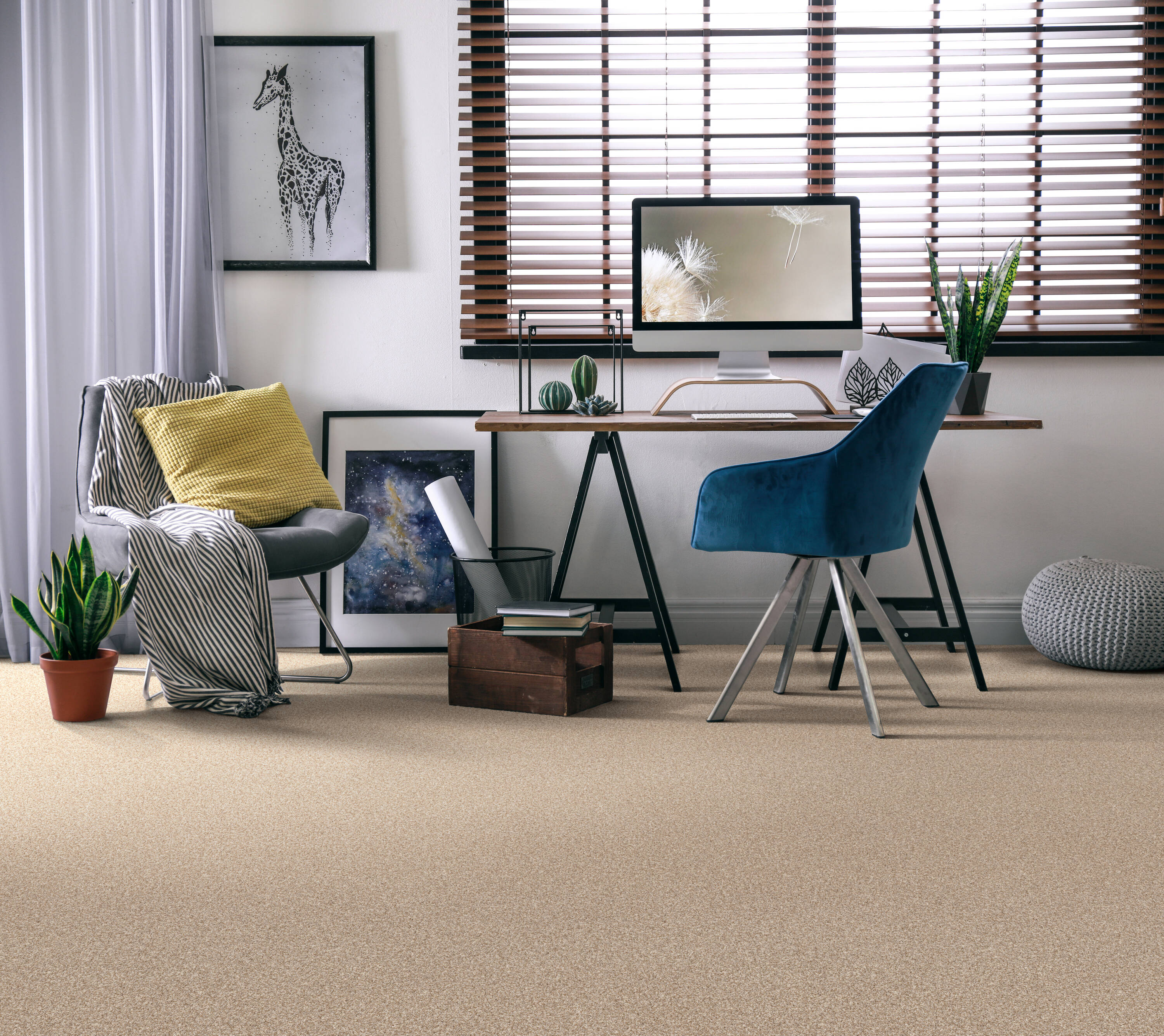 STAINMASTER PetProtect Reverie II Beach Grass Textured Indoor Carpet in the  Carpet department at