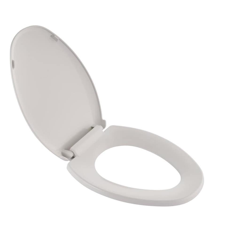 American Standard Encompass Plastic White Elongated Soft Close Toilet ...