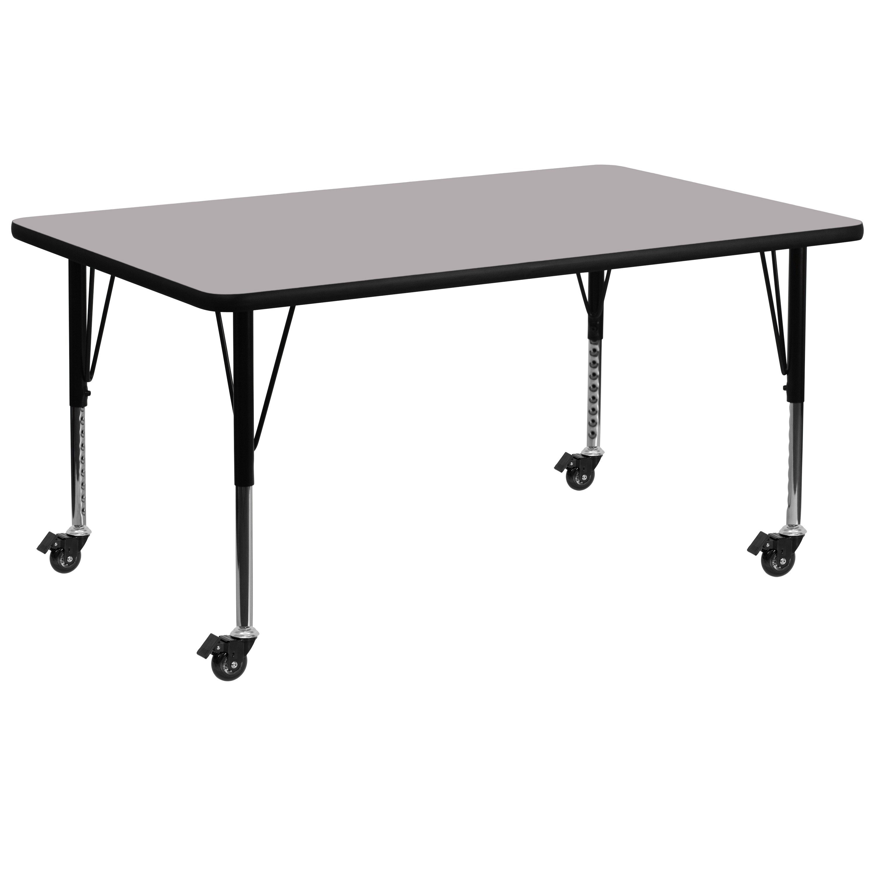 Flash Furniture 847254080729 Gray Rectangular Kid's Play Table