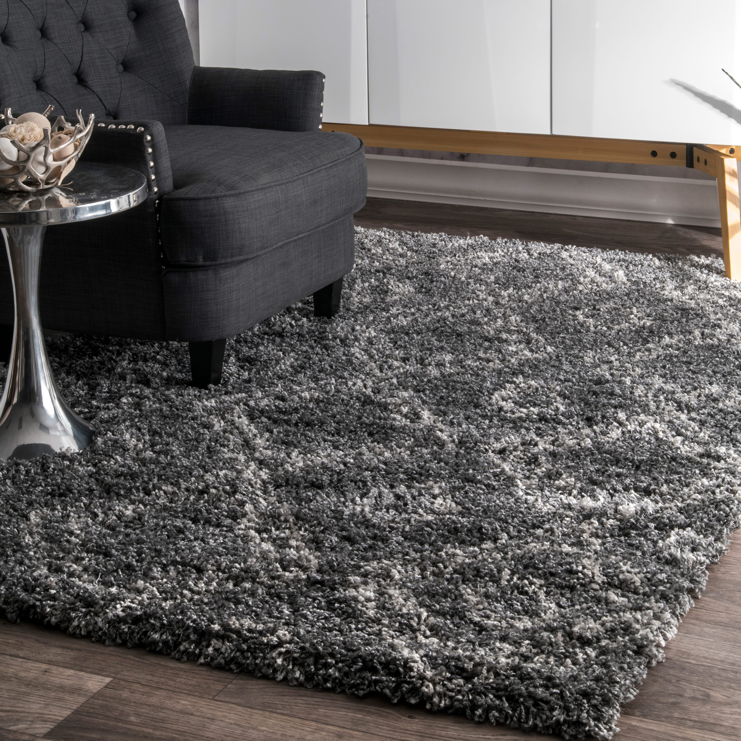 Nuloom Iola 10 X 14 (ft) Gray Indoor Geometric Area Rug In The Rugs 