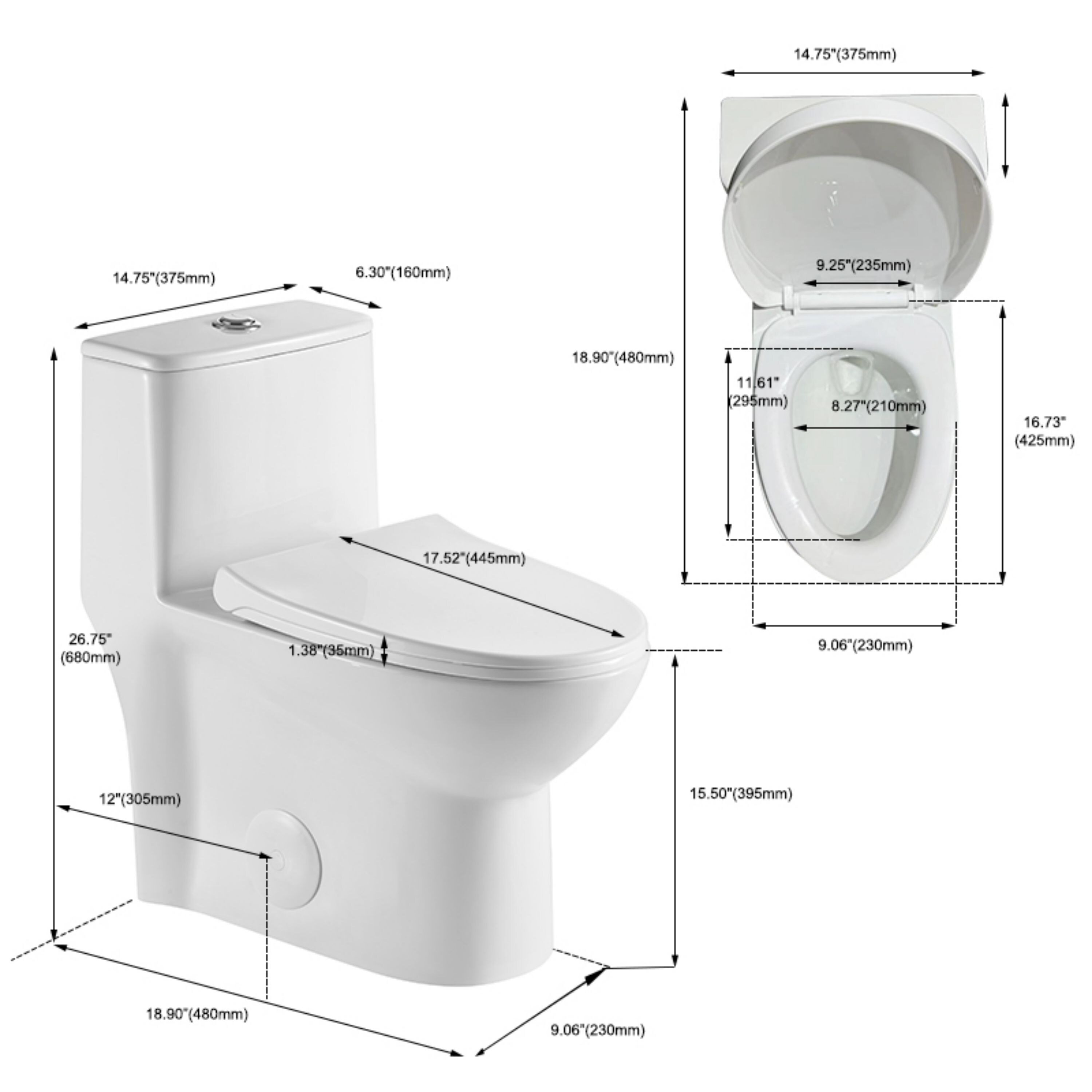 WELLFOR QPZ-PB24740 toilets - View #6