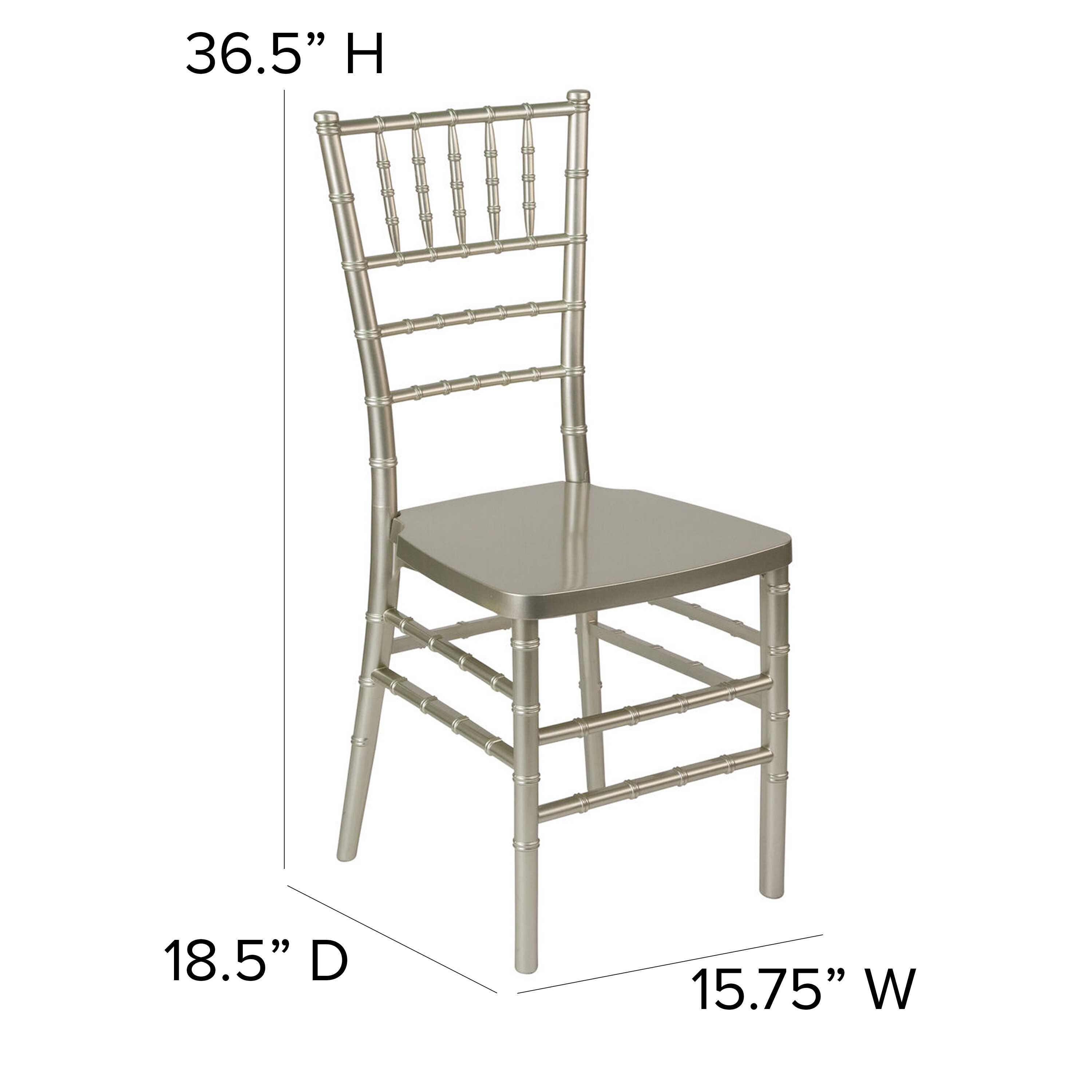 Lancaster Table & Seating Mahogany Wood Chiavari Chair with White Cushion