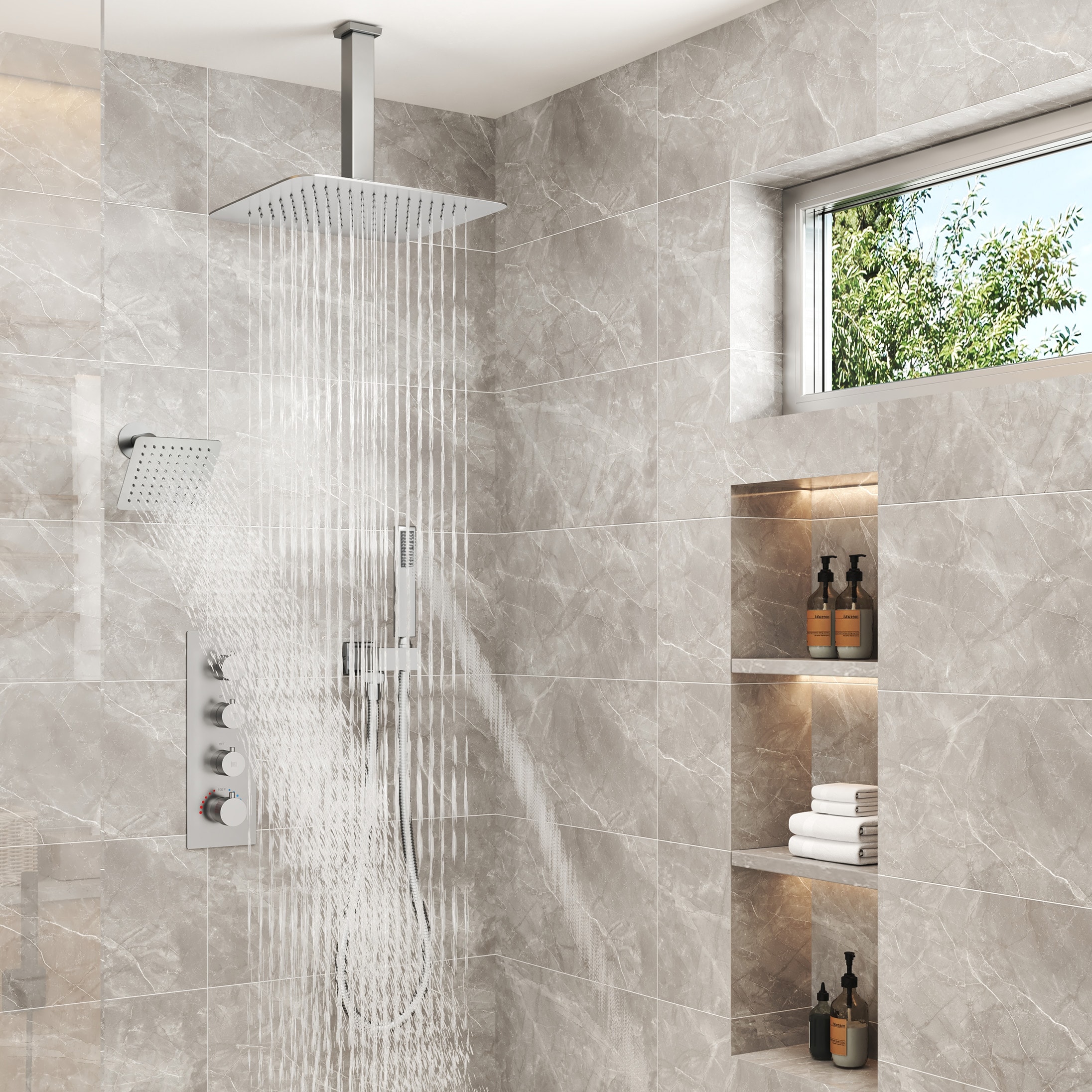 LUCKY ONE MD-BN-6105 Showerhead-Bar-Panels - View #3