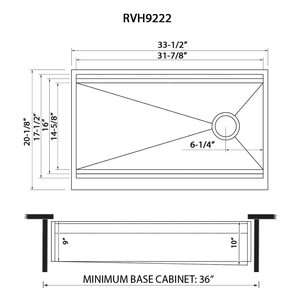 Ruvati RVH9222 Kitchen-Sinks - View #11