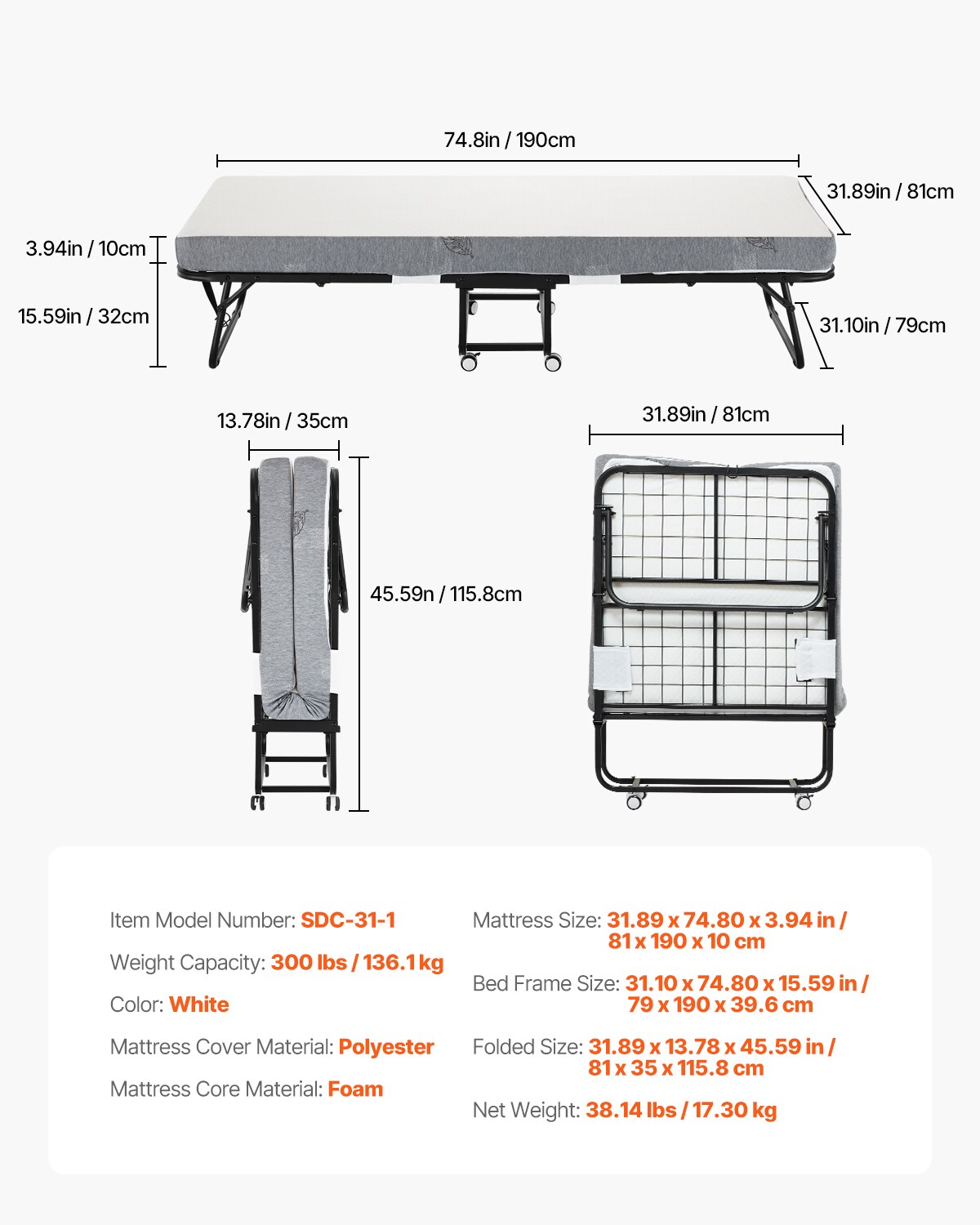 VEVOR SCZDC31YC4IN13741V0 beds - View #7