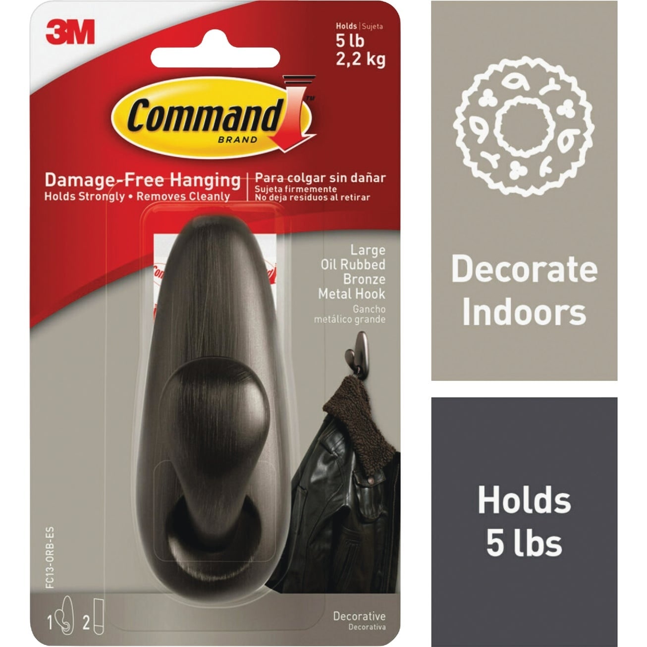 Command FC13-ORB-AWES-2-5C8E Utility-Hooks-Racks - View #3