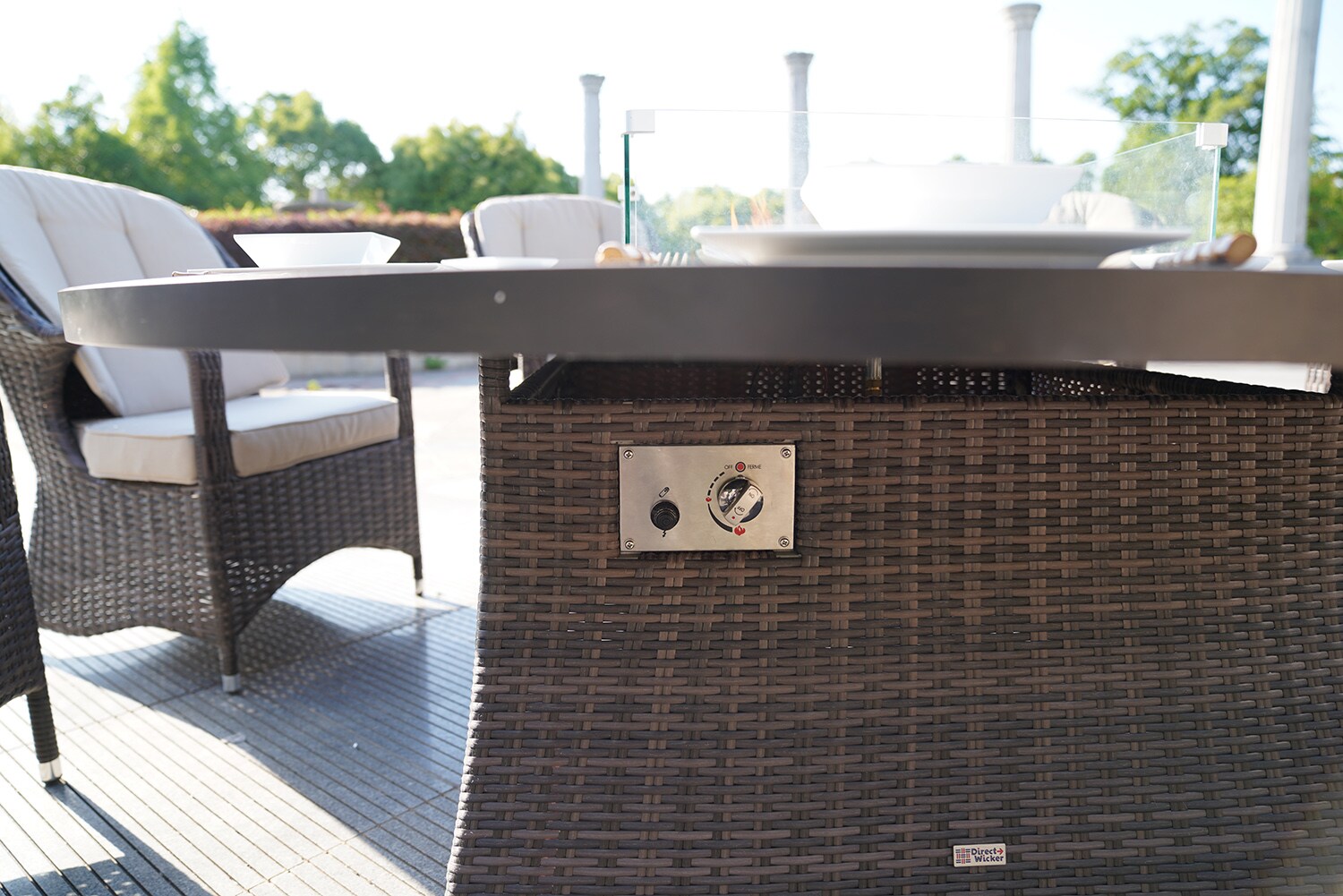 Direct Wicker DWG-1108A-BR Patio-Dining-Sets - View #5