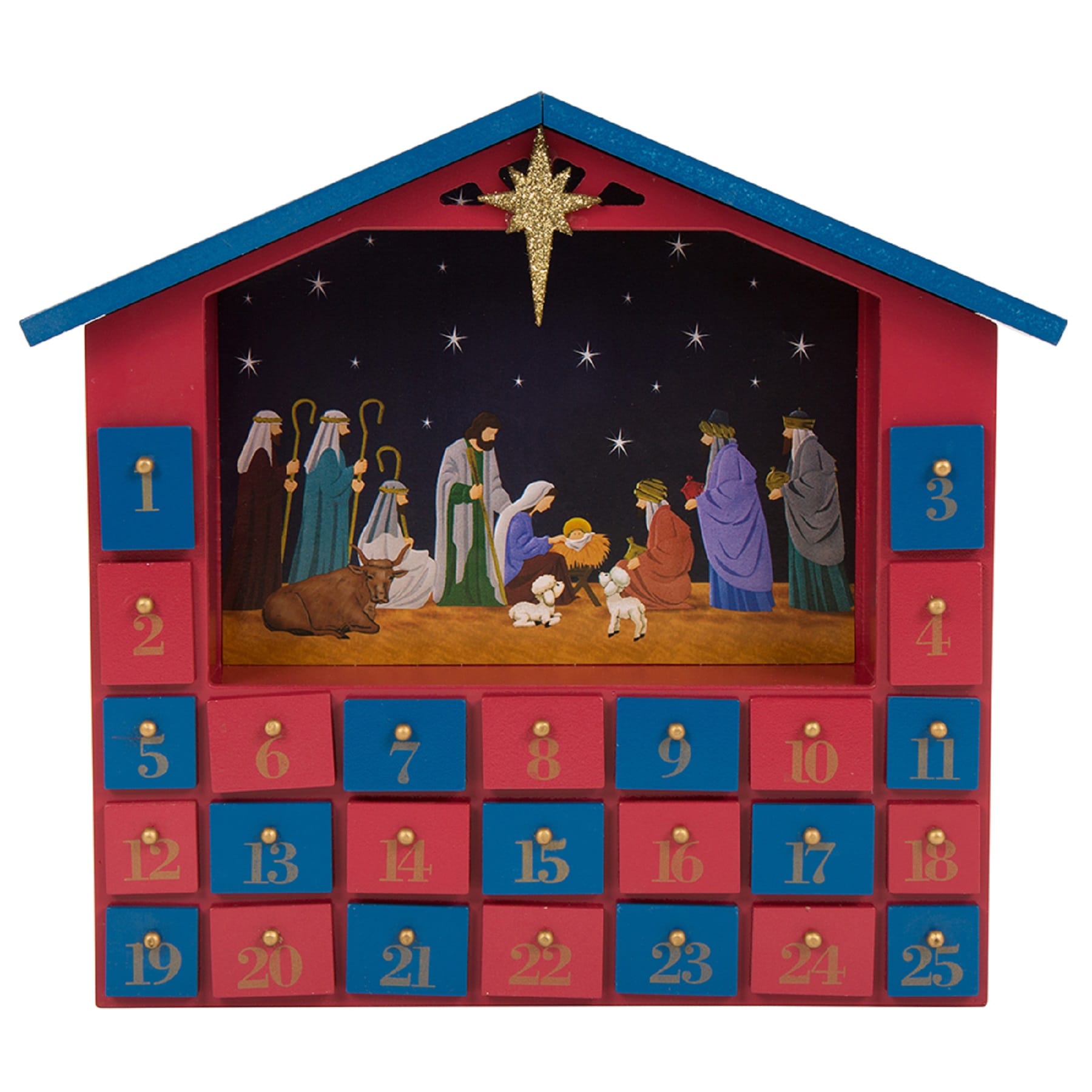 Glitzhome 1121003492 11.93-in Decoration Nativity Christmas Decor