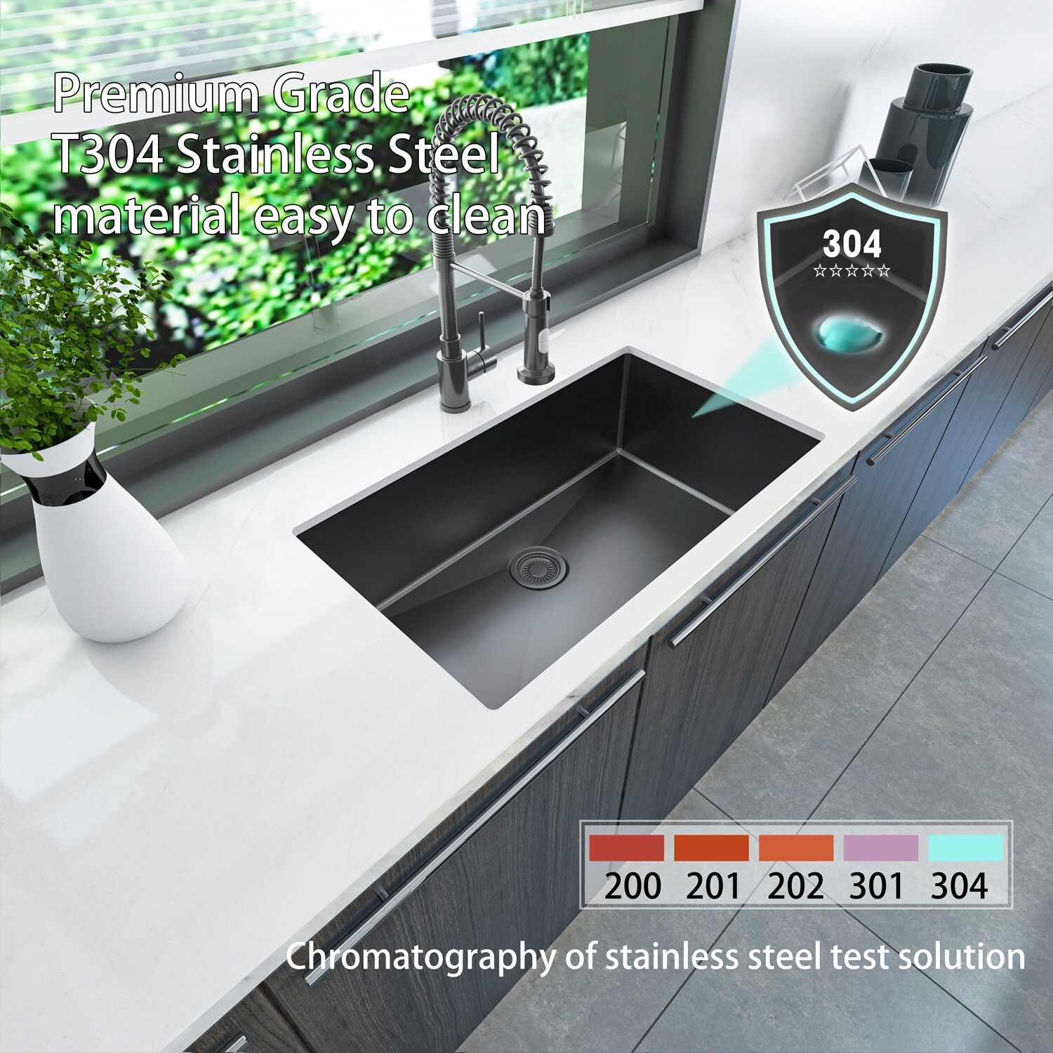 Sinber HU3219S-BR Kitchen-Sinks - View #3