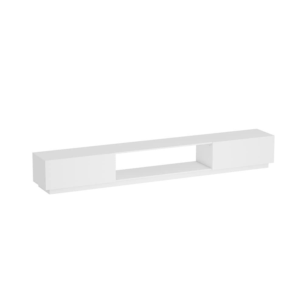 Homsee C-KF020538-01 White 109 Inch Extra Long TV Stand with Storage Drawers and Open Shelf for TVs up to 120 Inch