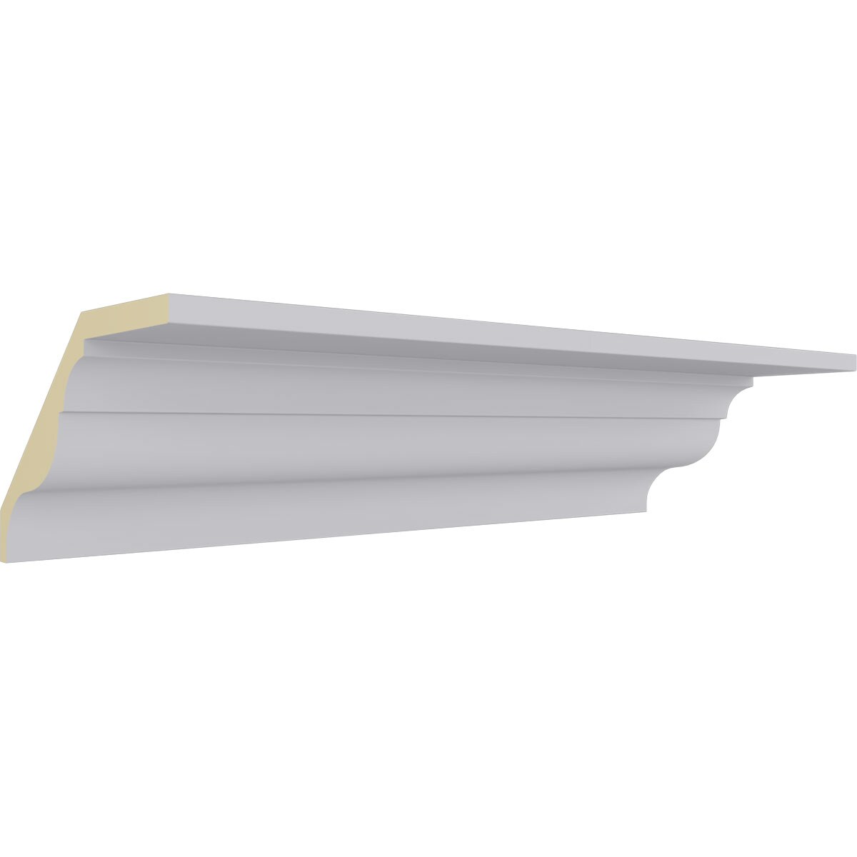 Primed Polyurethane Crown Moulding 94.5" Length