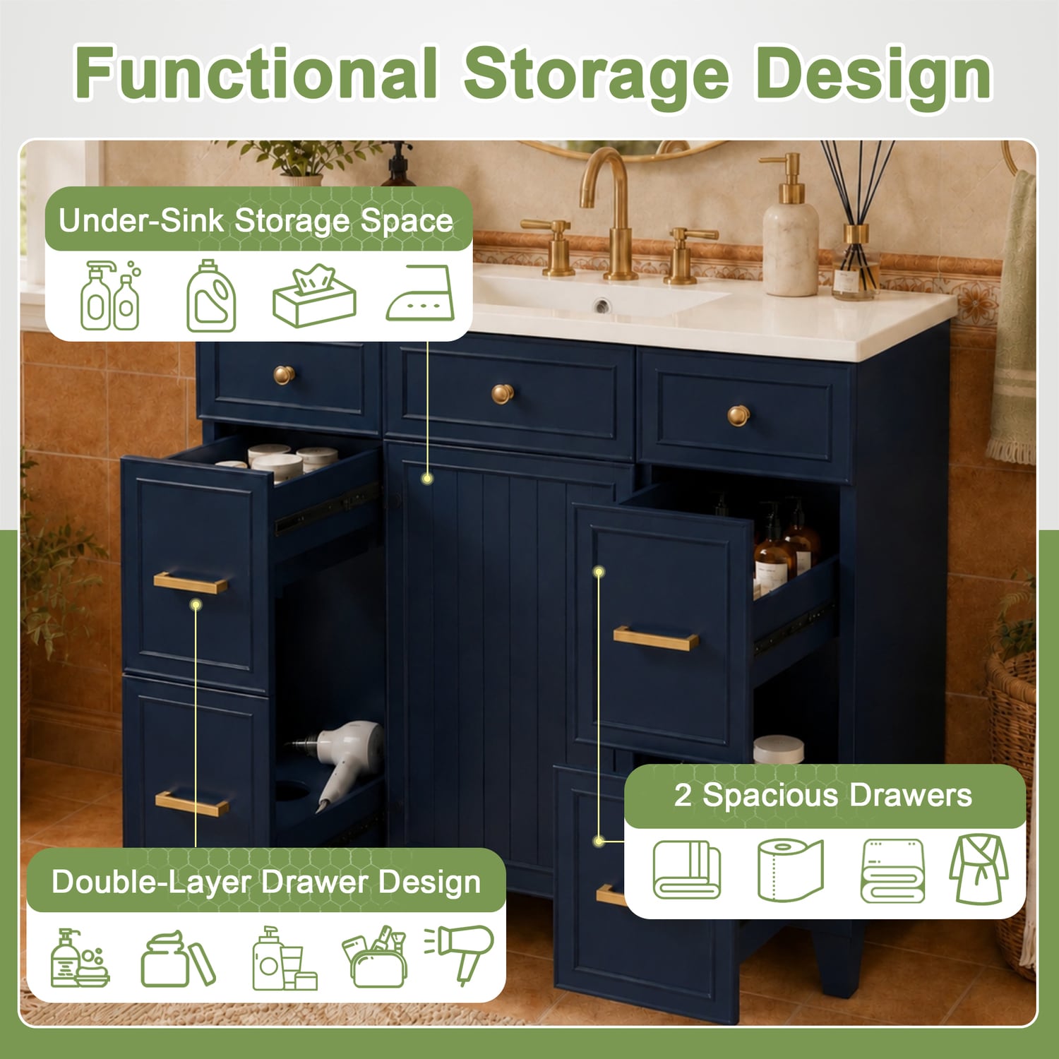 GDFStudio 338032 Bath-Vanity-Combo - View #5