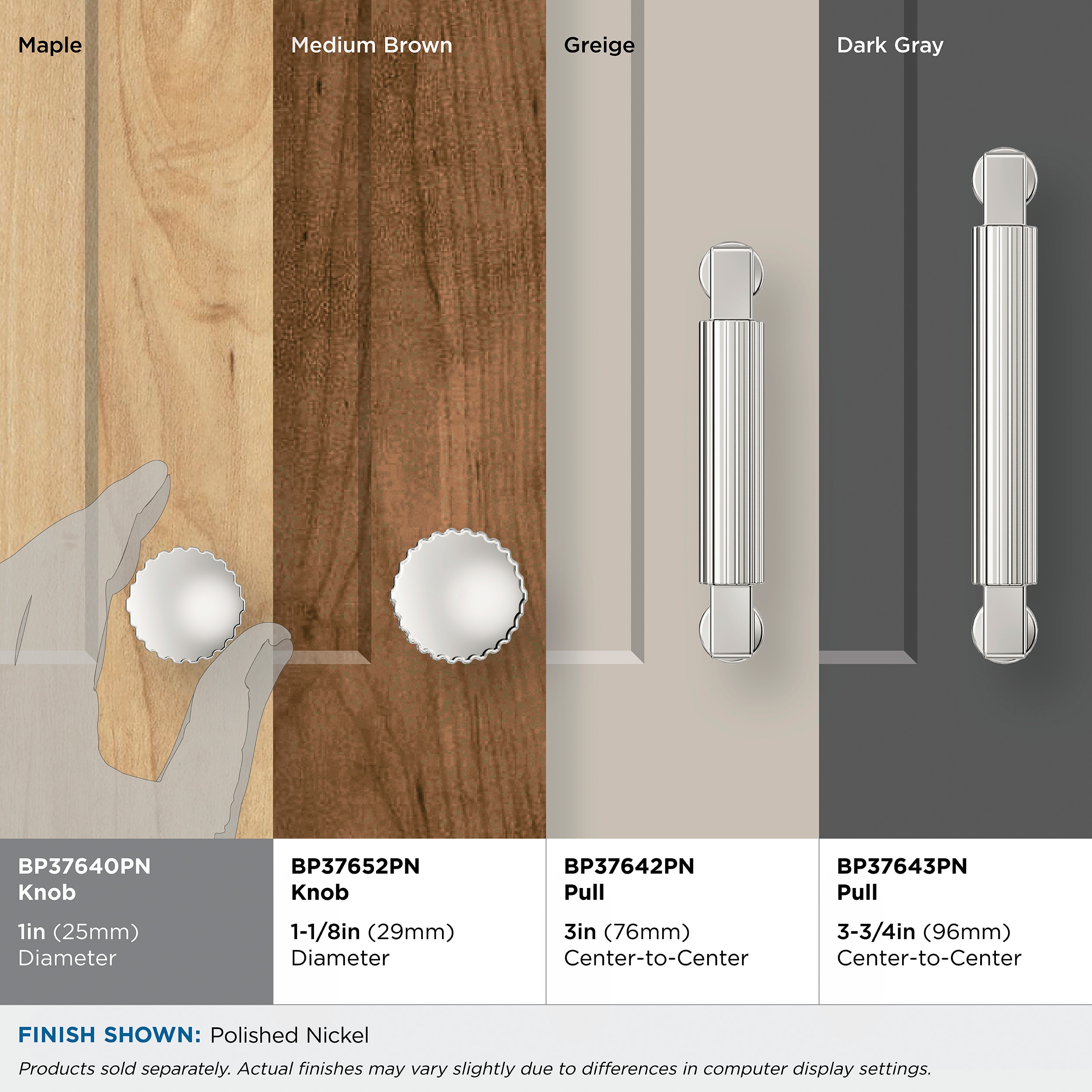 Amerock BP37640PN Cabinet-Knobs - View #7