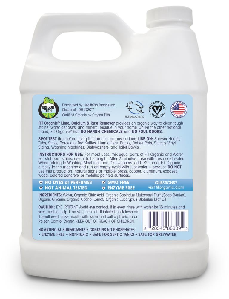 FIT Organic 32 oz. Lime, Calcium, & Rust Remover