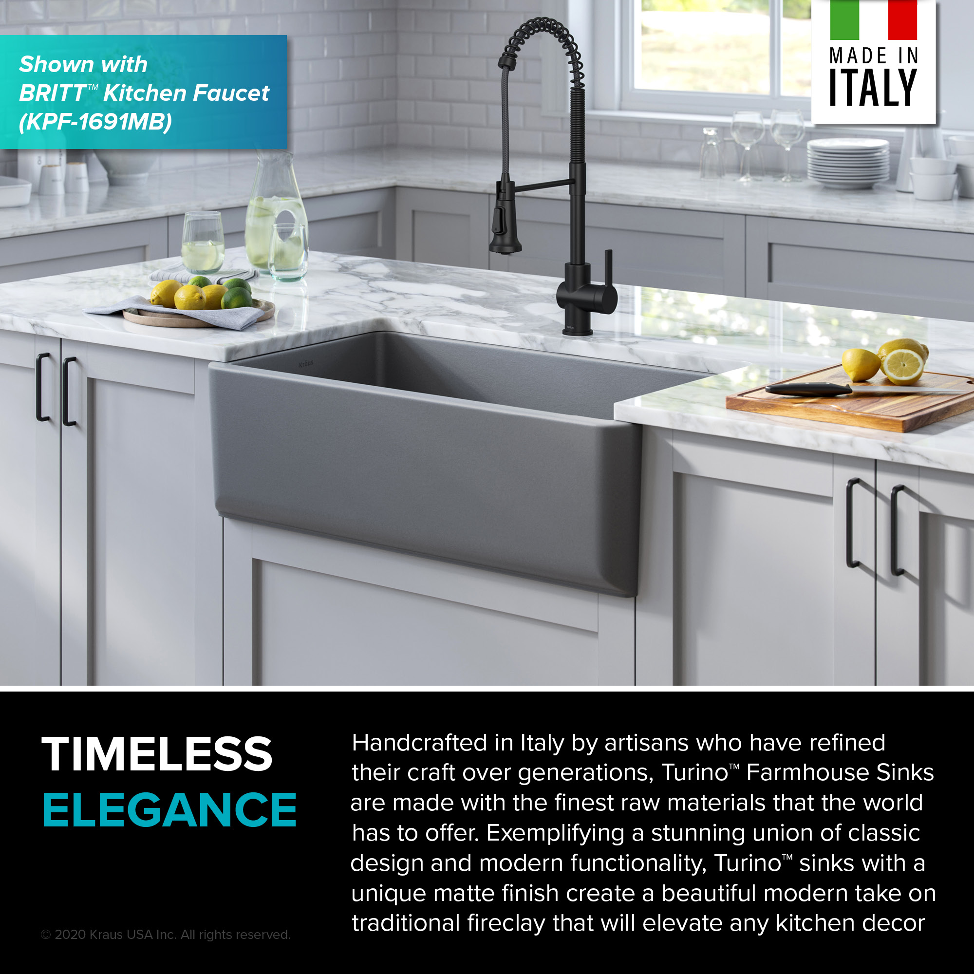 Kraus KFR1-33MGR Kitchen-Sinks - View #5