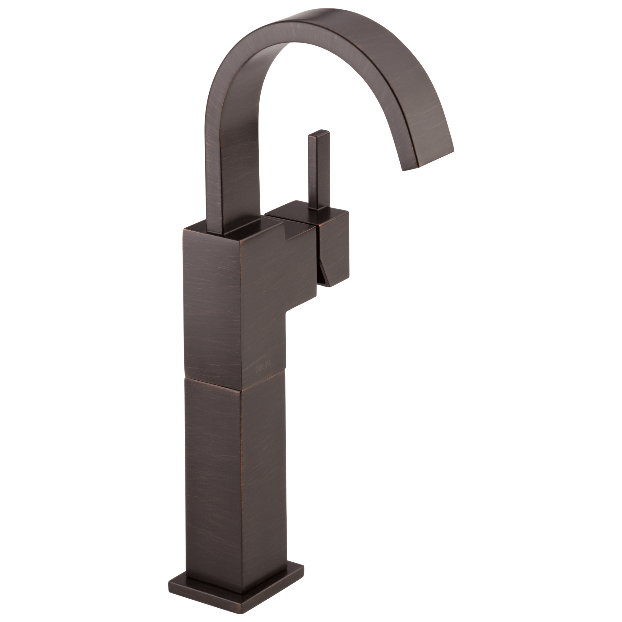 Delta 753LF-RB Vero Venetian Bronze Vessel 1-handle WaterSense Mid-arc Residential Handle Bathroom Sink Faucet
