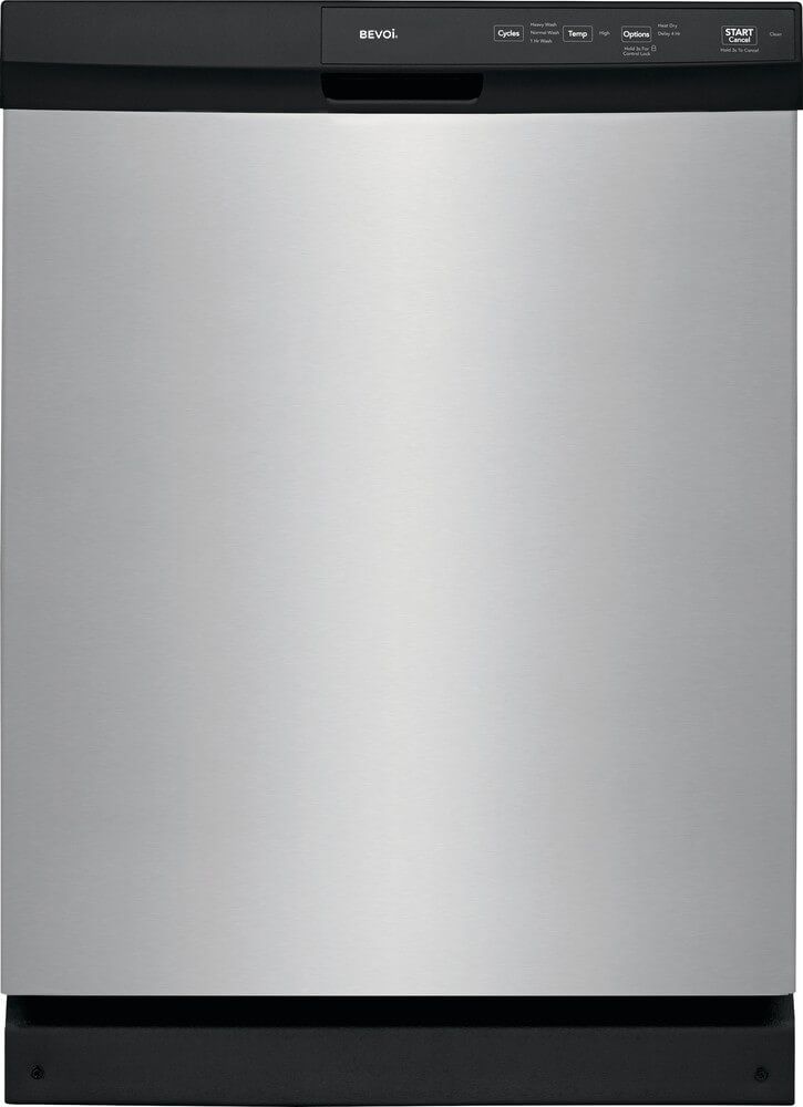 Bevoi DISH24BEESS 24-in Front Control Built-in Dishwasher ( Stainless Steel ) , 52-Decibel Standard Sound Level