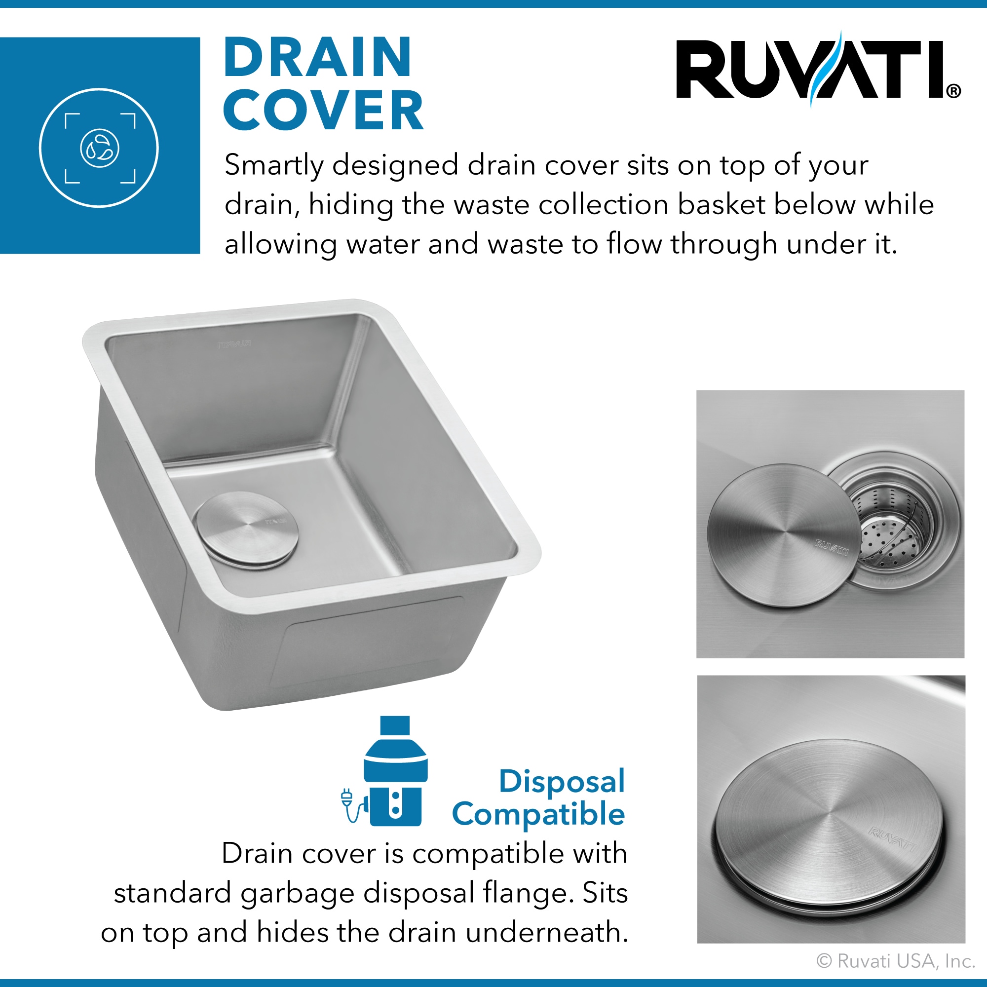 Ruvati RVM5912 Bar-Prep-Sinks - View #6