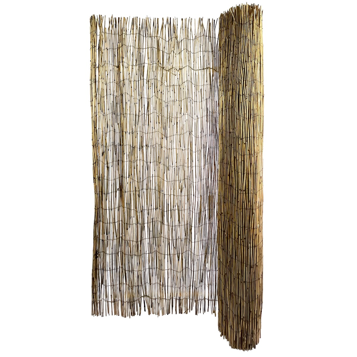 GARDEN CRAFT 15-ft x 6-ft Light Brown Bamboo Reed Fencing Rolled Fencing