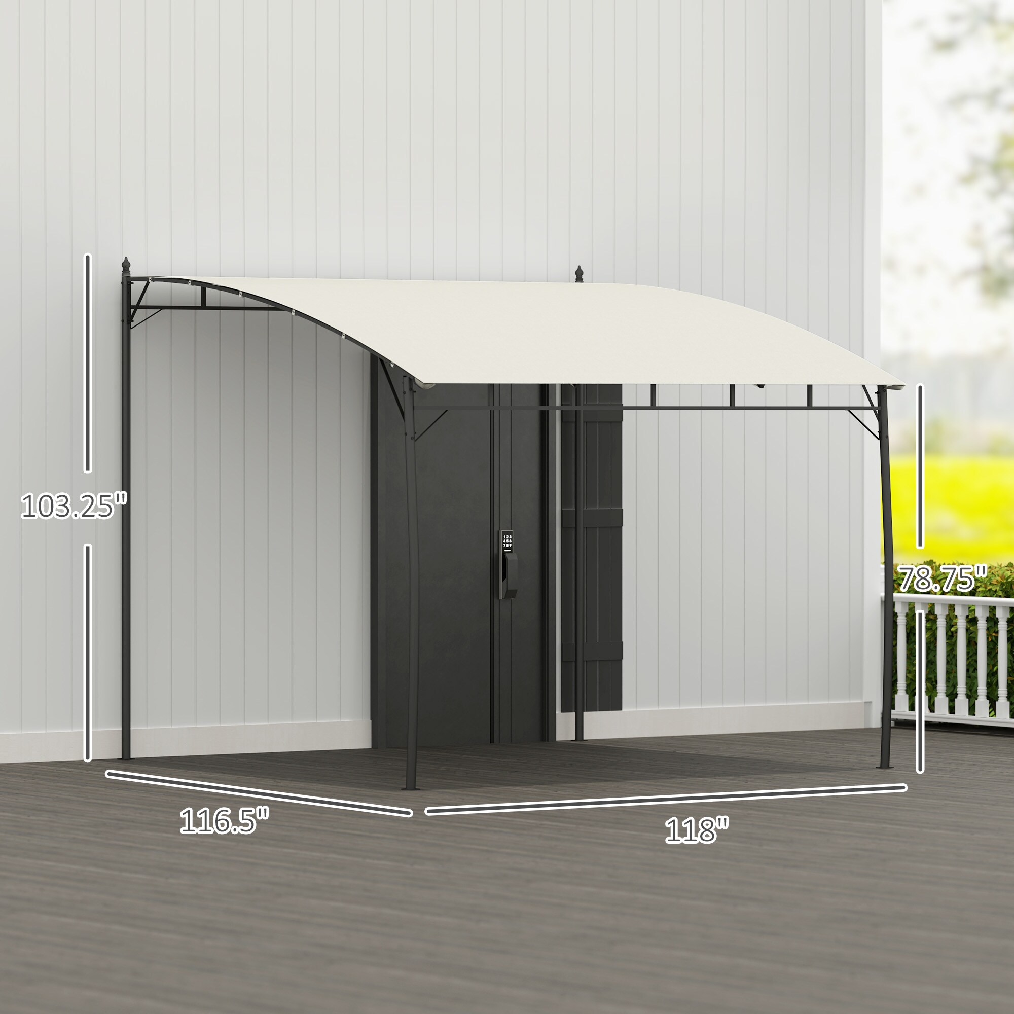 Outsunny 84C-471V01CW Wood-Resin-Gazebos - View #3