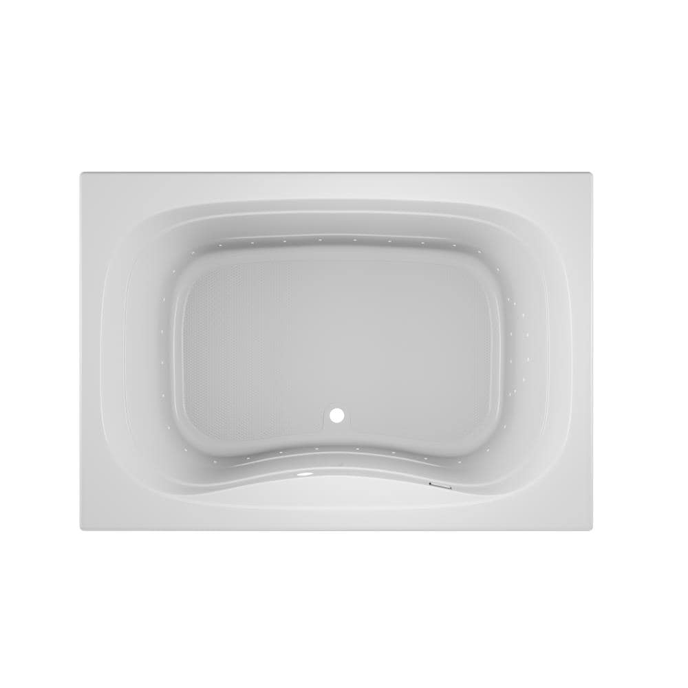 Jacuzzi SIG6042ACR2XXW Signa 42-in W x 60-in L White Acrylic Rectangular Front Center Drain Drop-In Air Bath