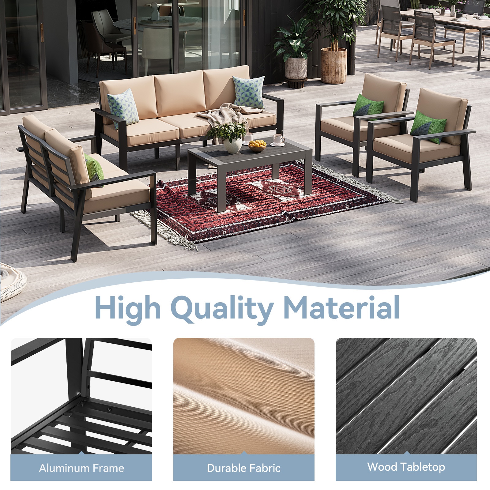 AOXUN OS301GR01-ABCD Patio-Conversation-Sets - View #4