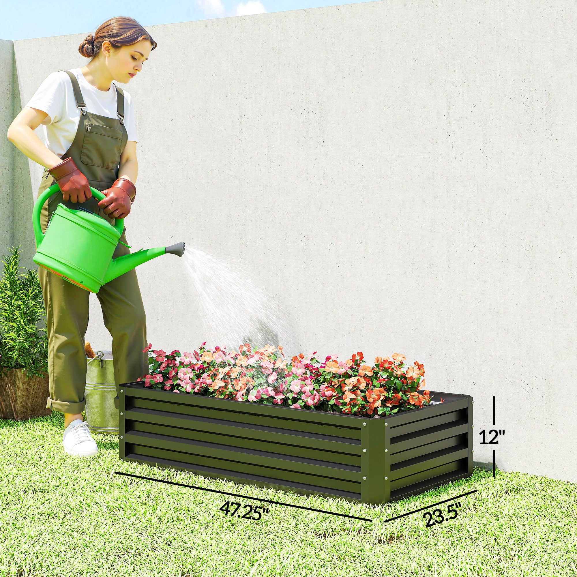 Outsunny 845-039V01GY Raised-Garden-Beds - View #3