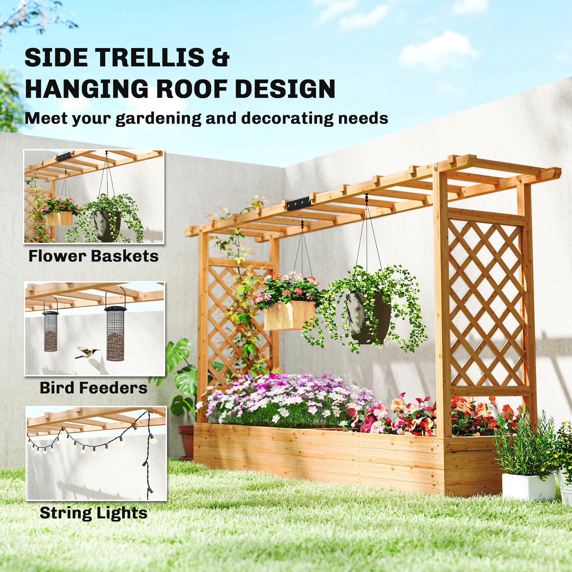 Outsunny 84H-478V00ND Raised-Garden-Beds - View #4