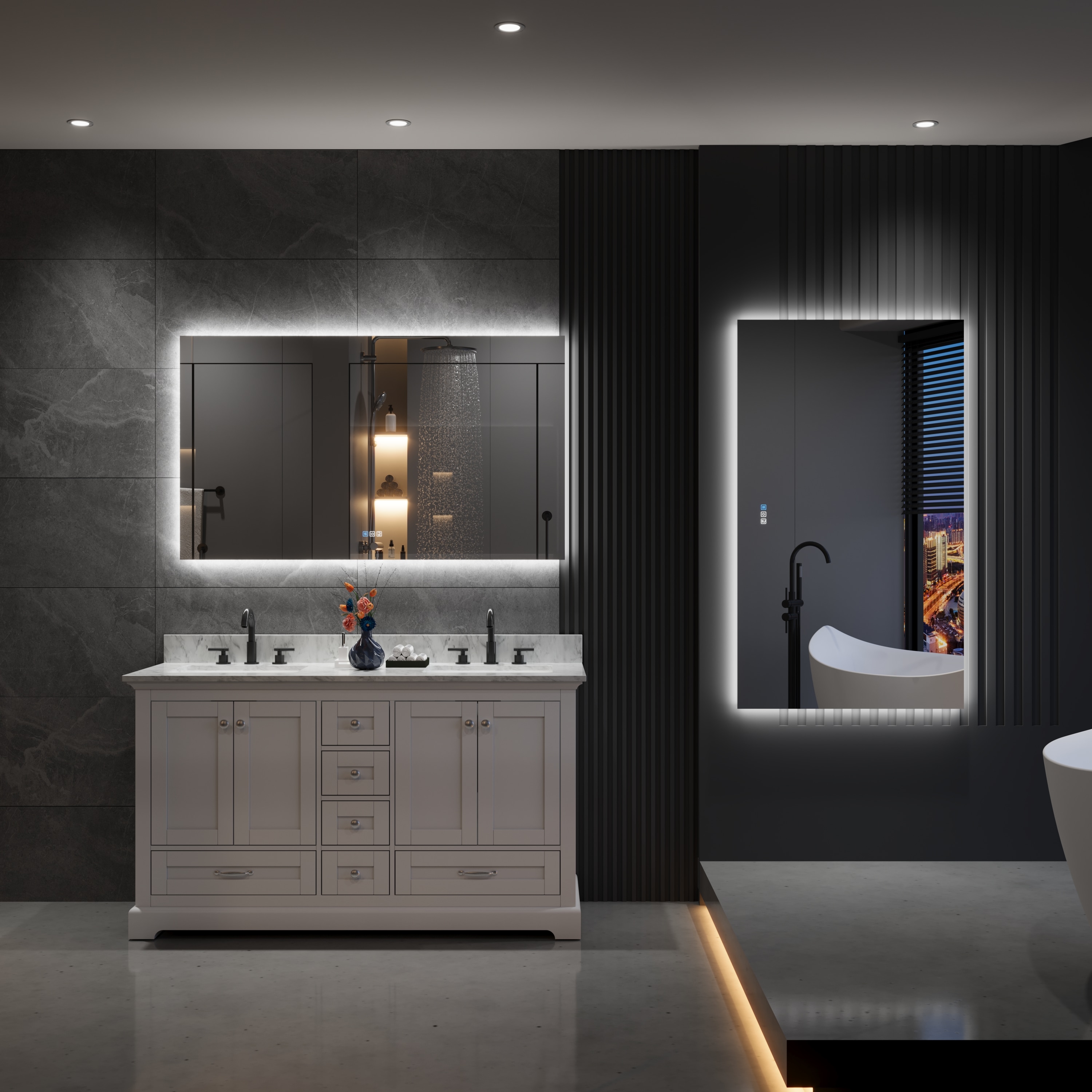 WELLFOR UCS-15FL5532 Framed-Bath-Mirrors - View #6
