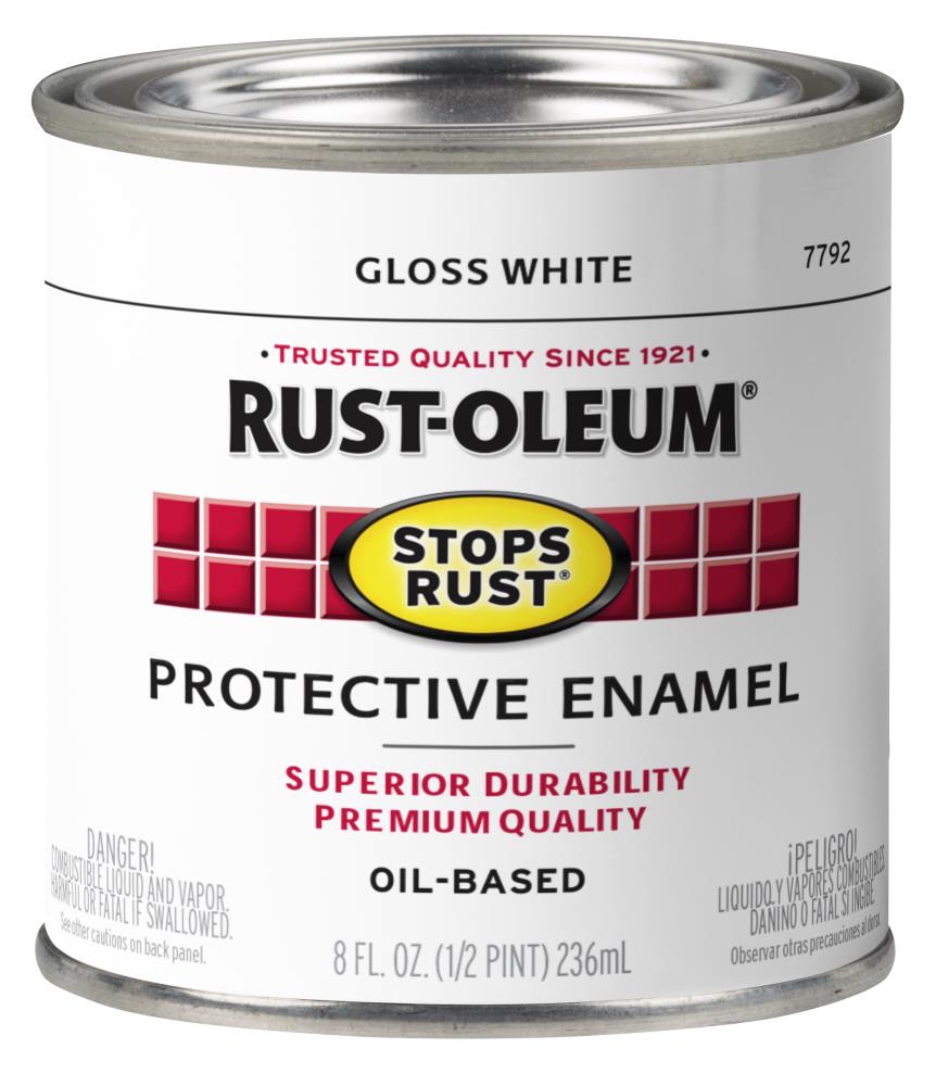 White, Rust-Oleum Painter's Touch Ultra Cover Semi-Gloss, Half Pint 