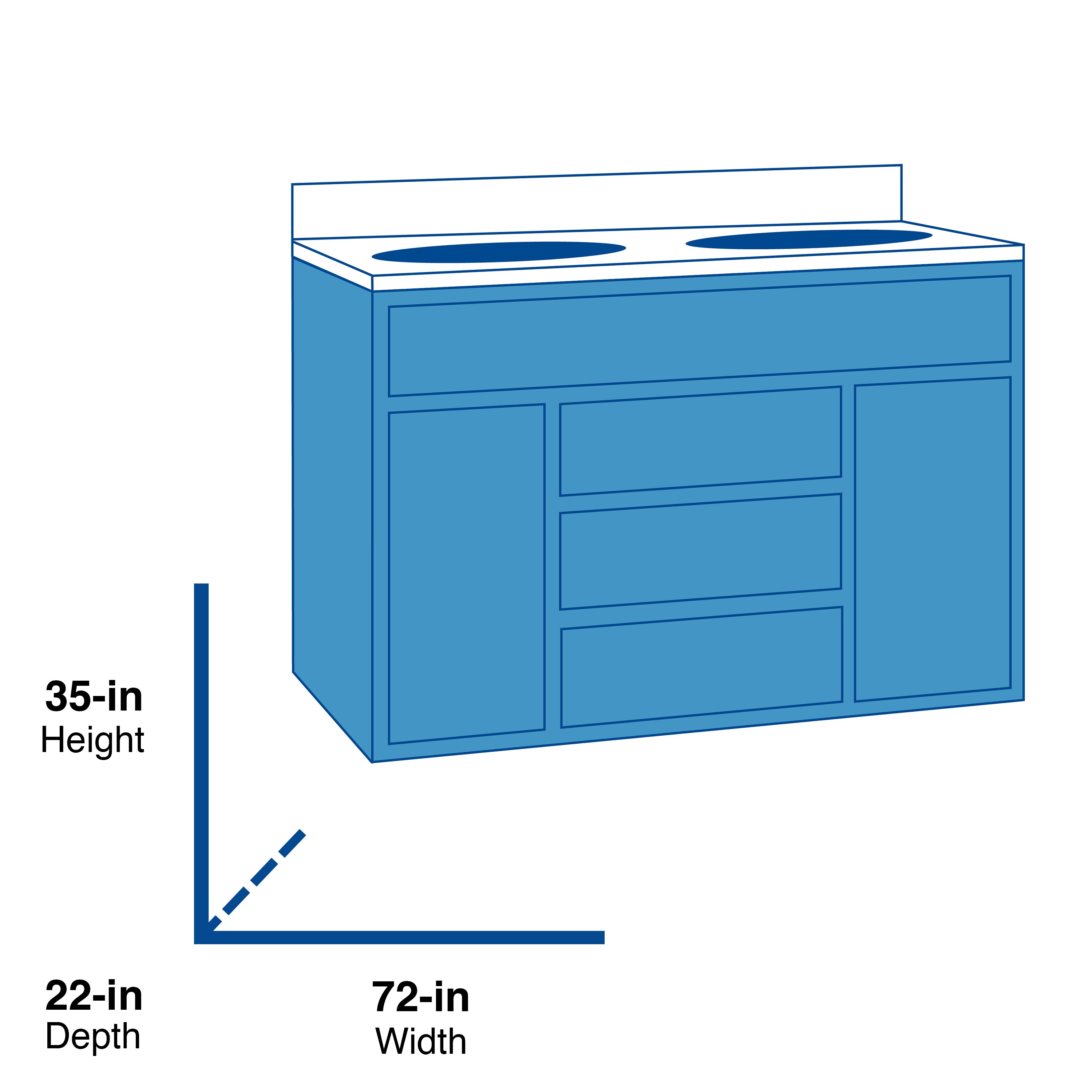Wyndham Collection WCS202072DWHCMUNOMXX Bath-Vanity-Combo - View #3