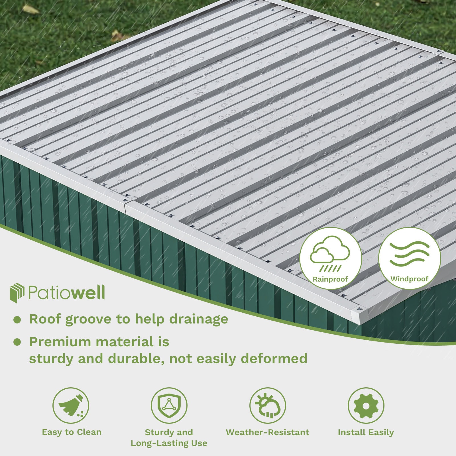 Patiowell WES-PS23-0230A-9 Metal-Storage-Buildings-Sheds - View #4