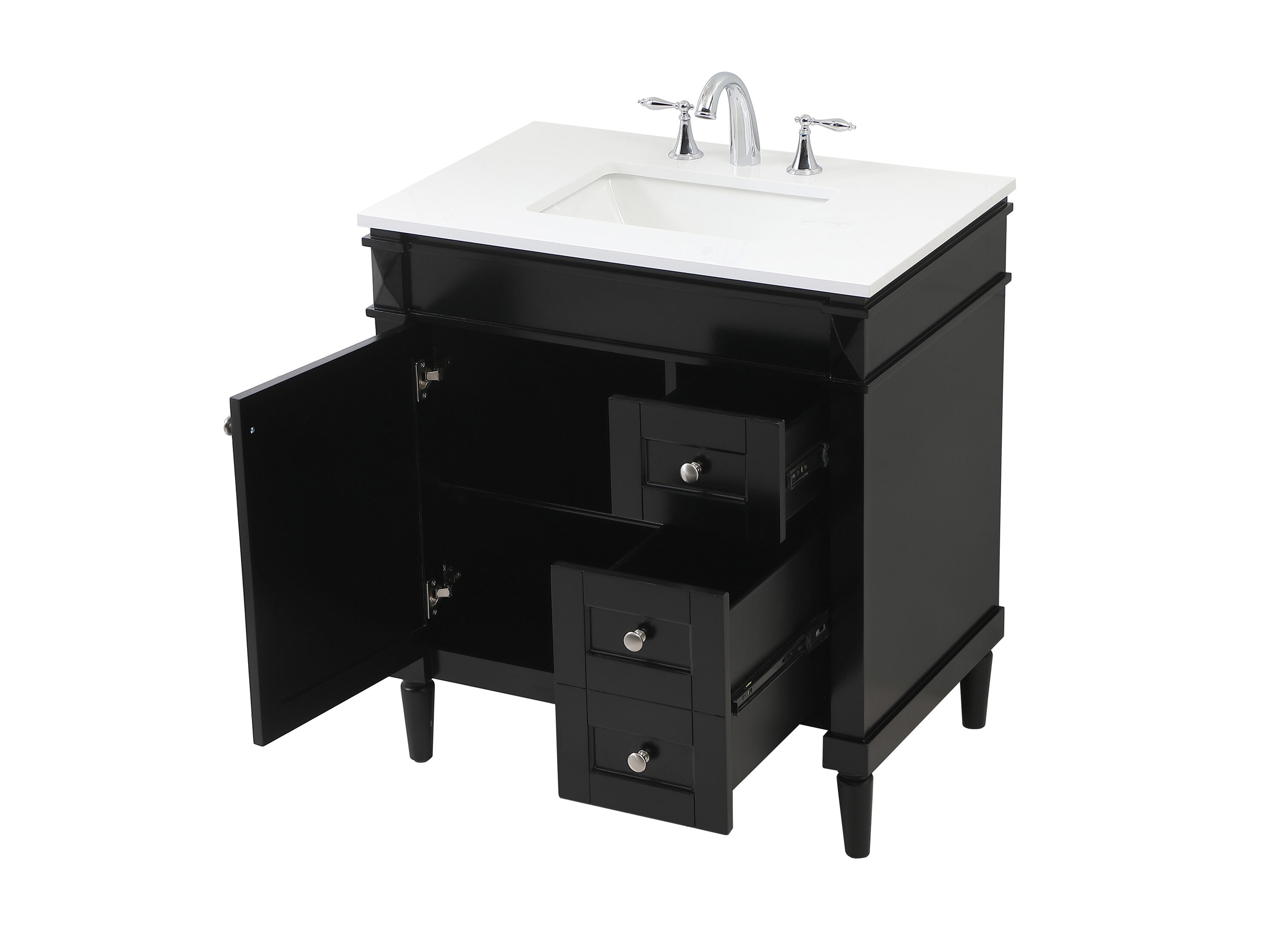 Elegant Decor HF95496BK Bath-Vanity-Combo - View #5