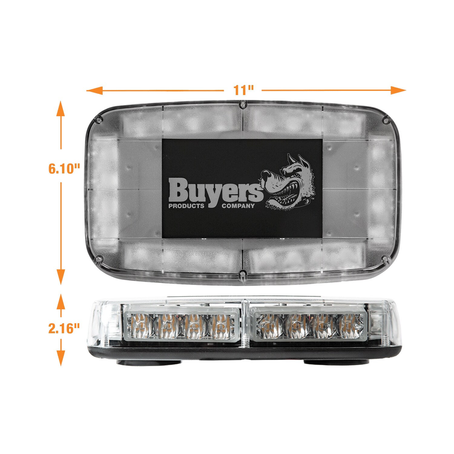 Buyers Products 11 in. Multi-Mount LED Mini Light Bar Emergency Amber LED light bar