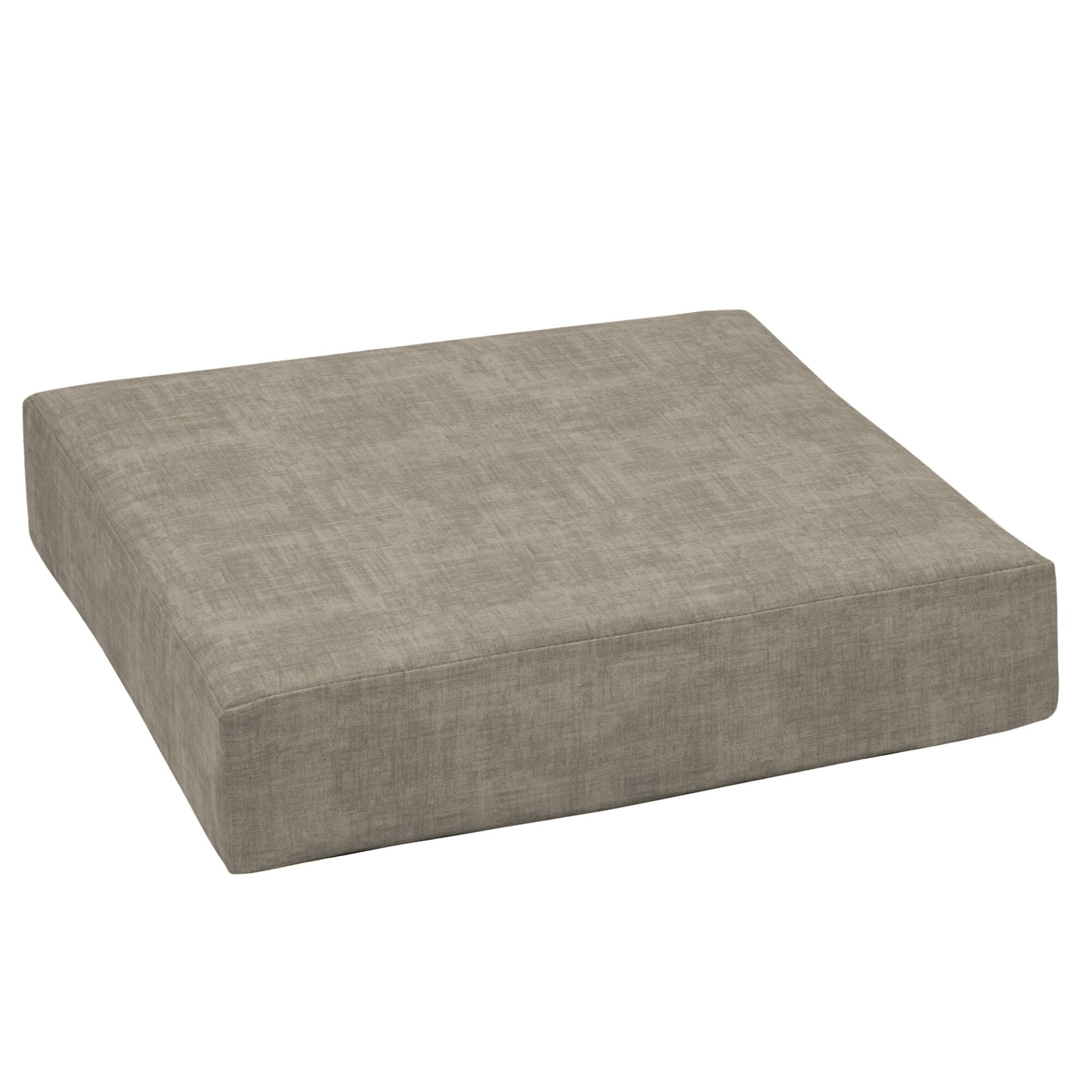 Style Selections TK2J729B-D9C1 24-in x 24-in Taupe Luau Texture Deep Seat Patio Chair Cushion