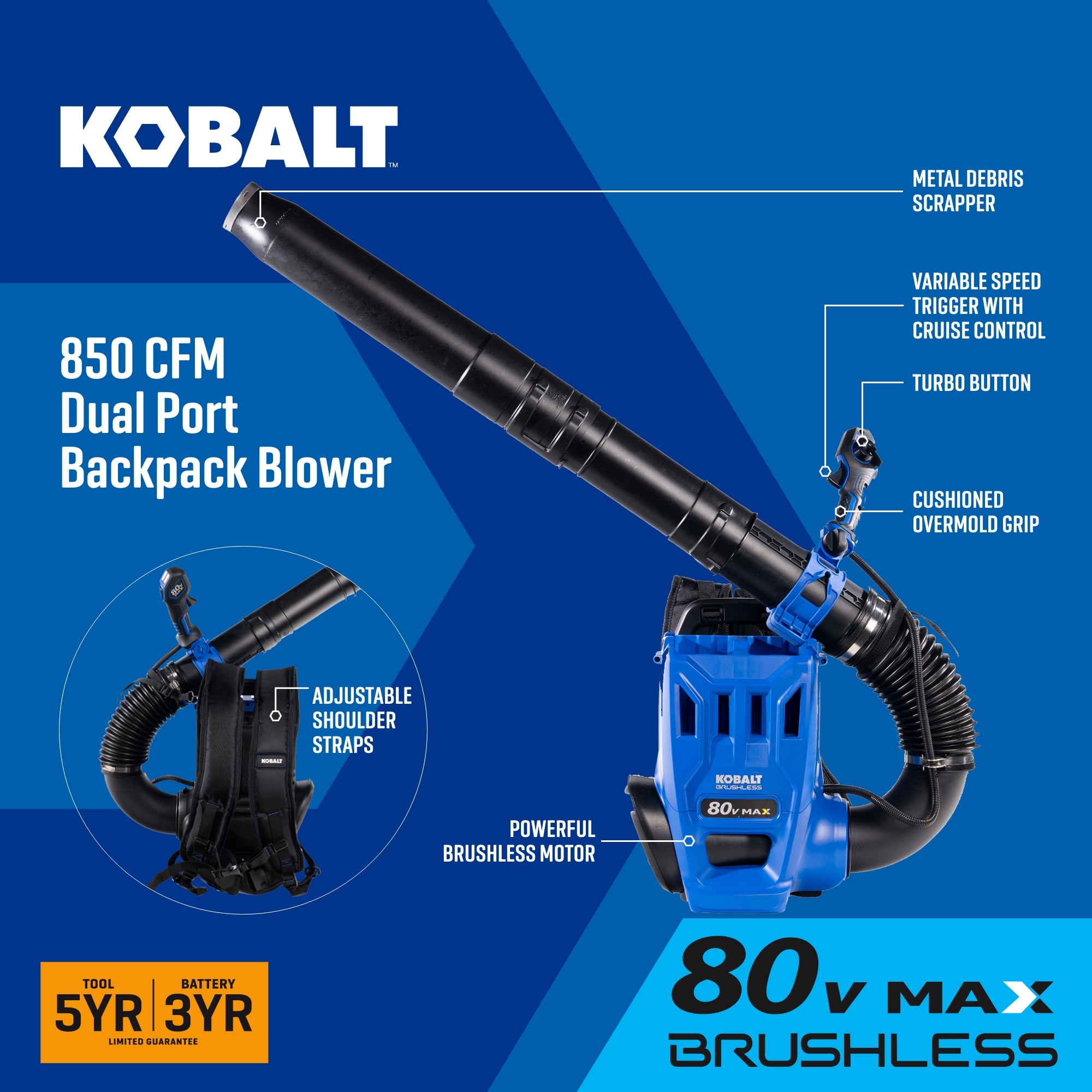 Kobalt KBB 7880D-06 Cordless-Electric-Blowers - View #3
